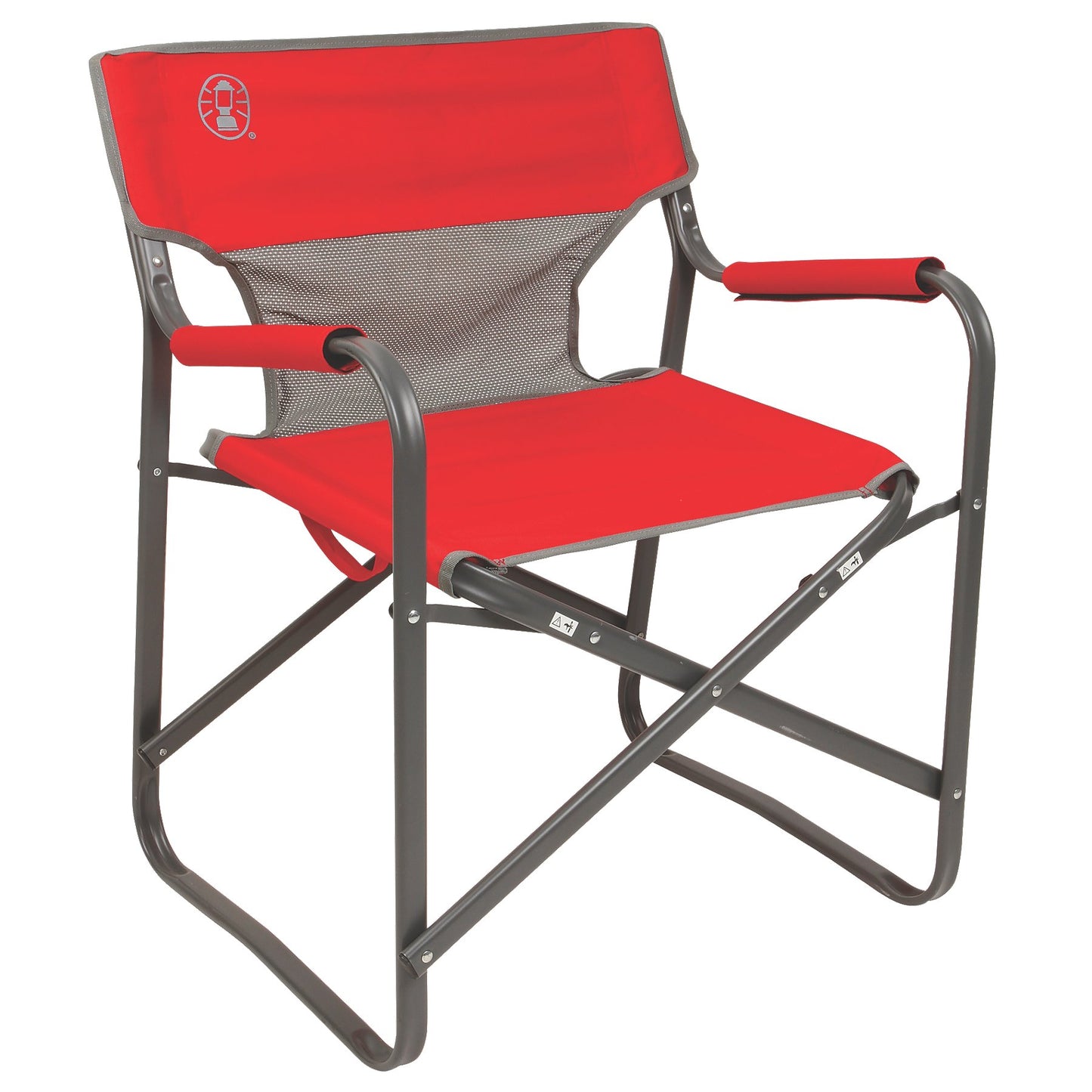 Coleman Outpost Breeze Folding Camping Chair with Cooling Mesh Back, Portable Outdoor Chair Supports up to 300lbs