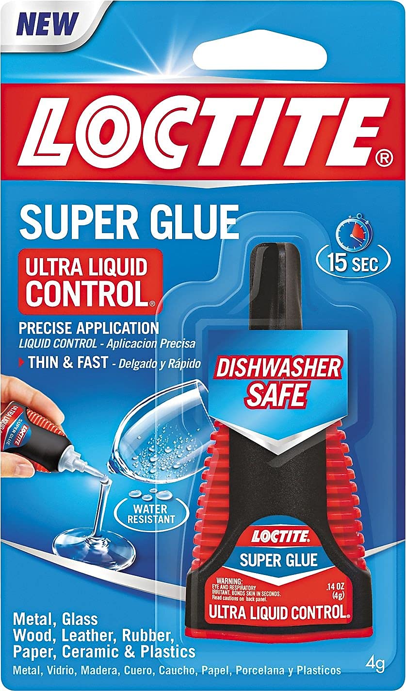 Loctite 1647358 Liquid Super Glue, Clear, 0.14oz, 1/ea