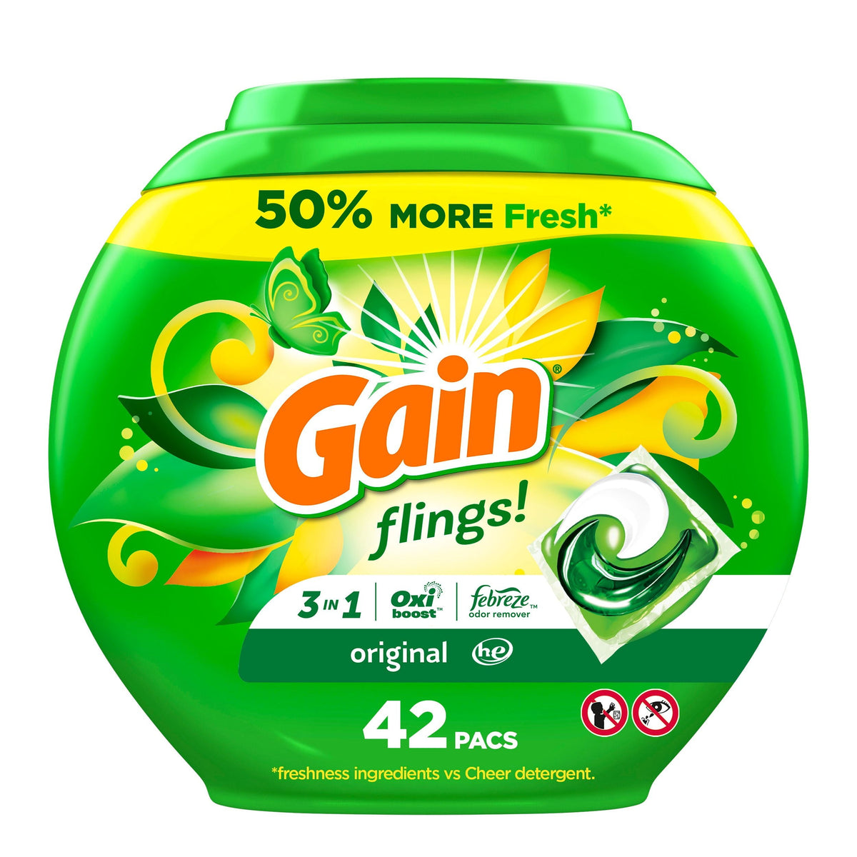 Gain Flings 42 ct Original 4n1 Odor product image 1