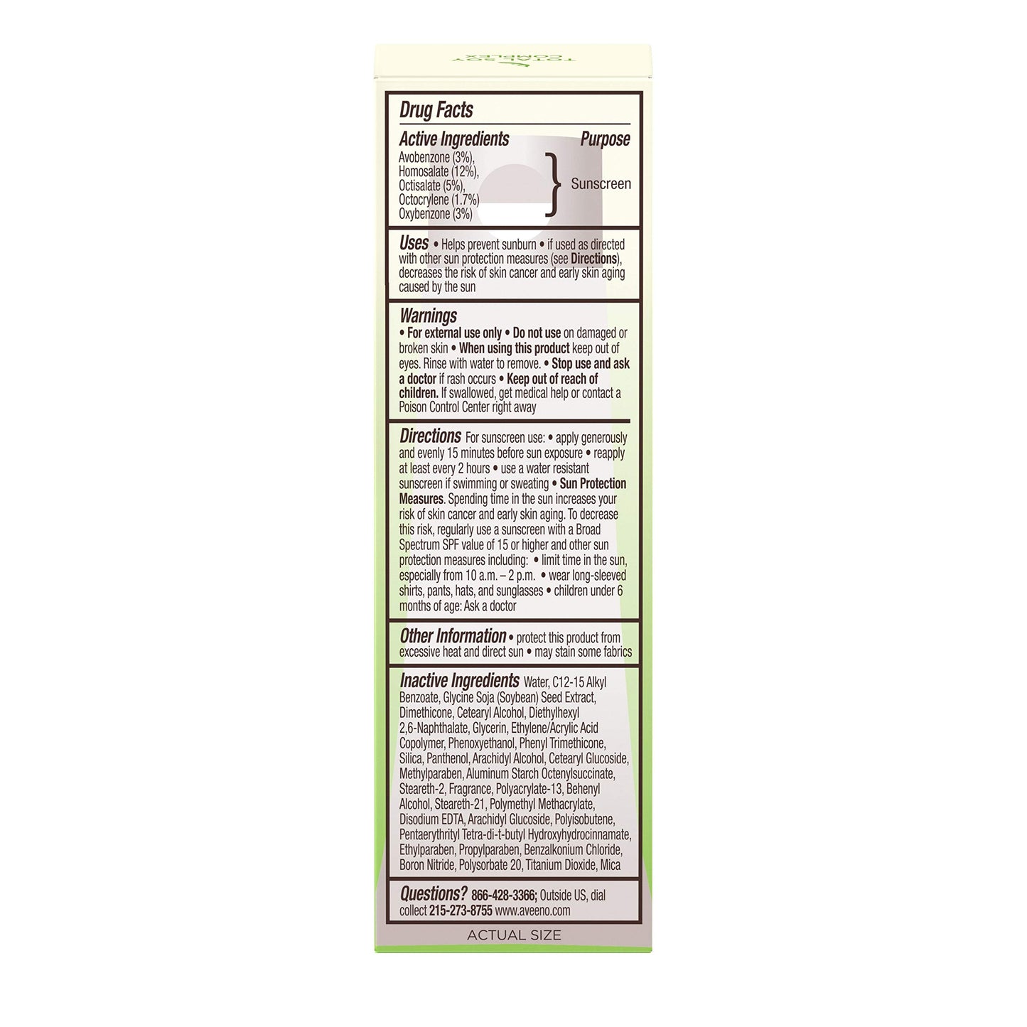 Aveeno Positively Radiant Daily Moisturizer Spf#30, 1oz, 1 Oz