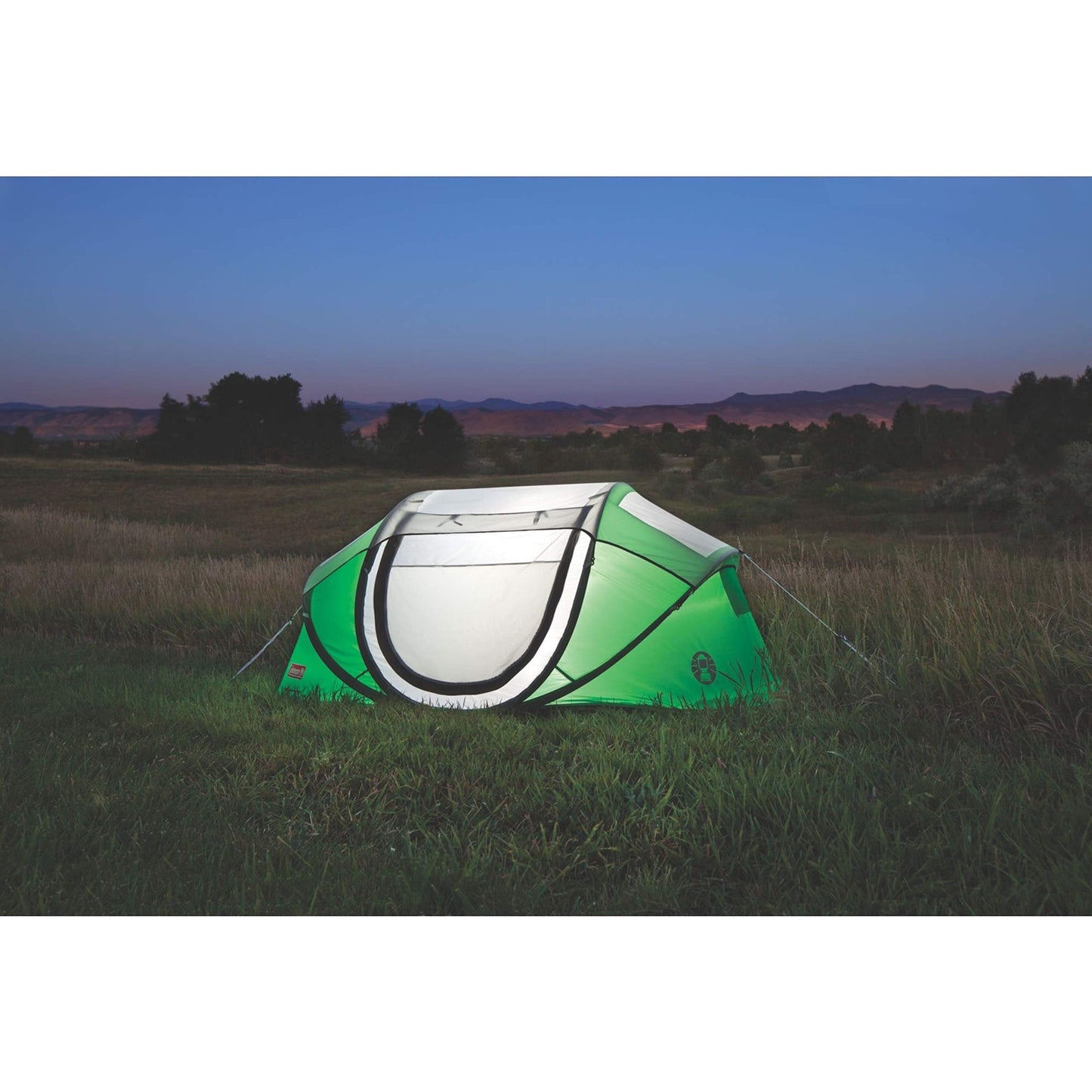 Coleman Pop-Up Instant Tent Sets Up in 10 Seconds, Portable & Lightweight 2/4 Person Weatherproof Camping Tent with Adjustable Rainfly