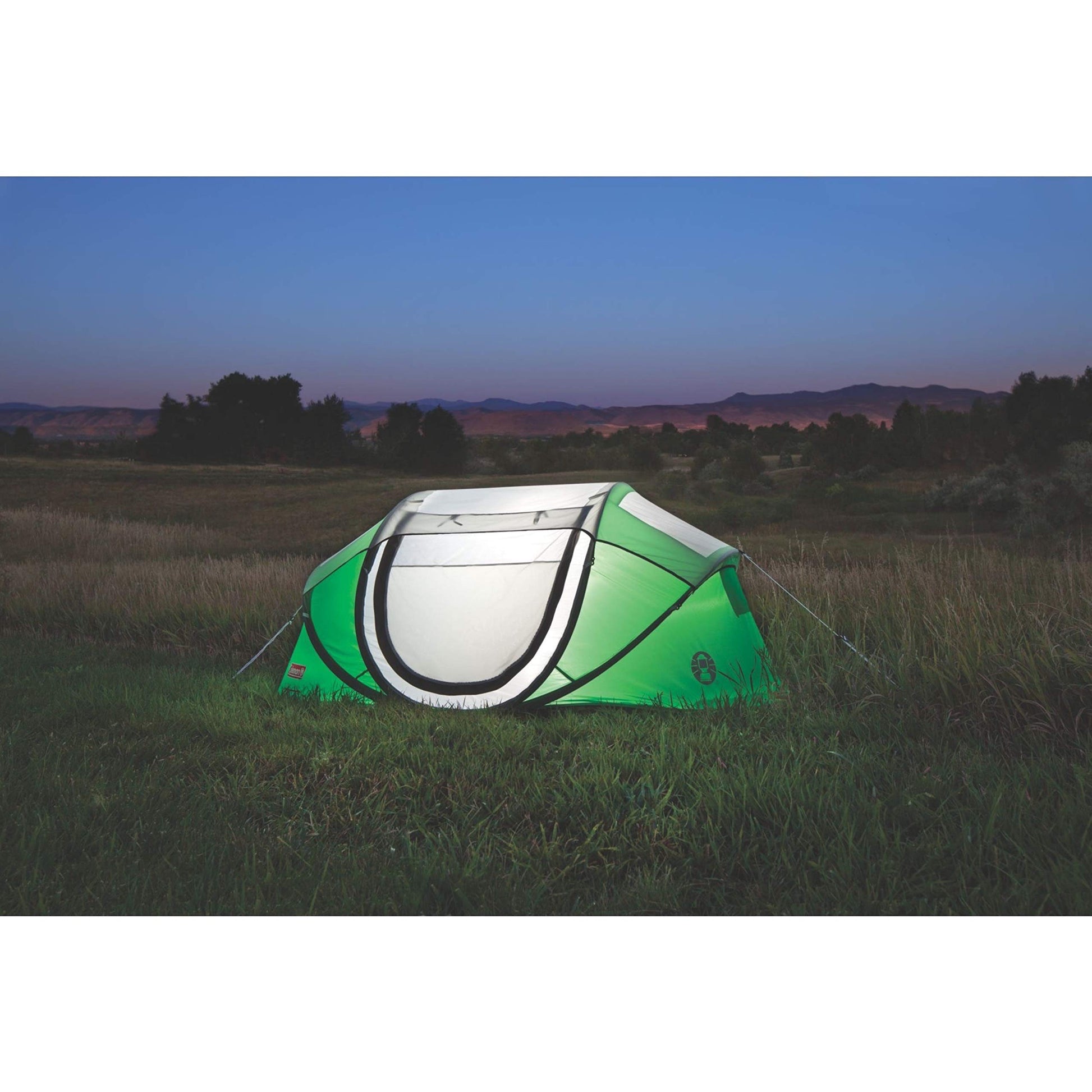 Coleman Pop-Up Instant Tent Sets Up in 10 Seconds, Portable & Lightweight 2/4 Person Weatherproof Camping Tent with Adjustable Rainfly