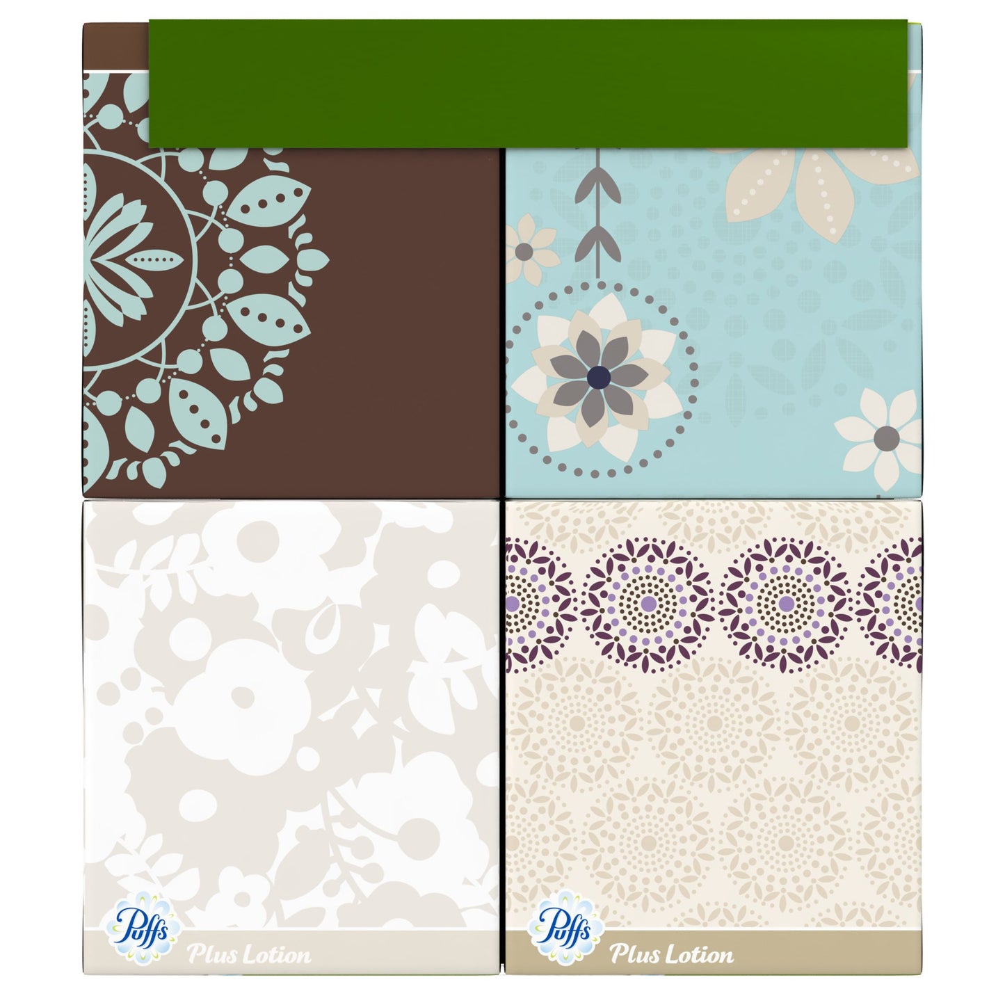 Puffs Plus Lotion Facial Tissues,4 count,pack of 6