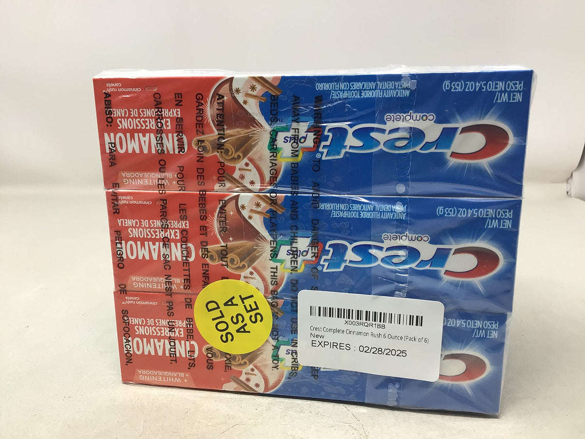 Crest Complete Cinnamon Rush 5.4 OZ (Pack of 6)