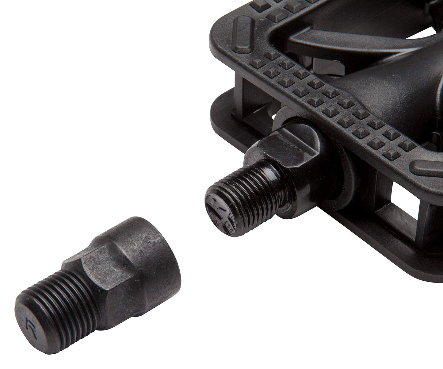 Schwinn Universal Composite Bike Pedals, Fits Most Adult Bikes for Men and Women, with 1/2-inch and 9/16-inch adaptors, Universal Fit Bike Pedal Replacement