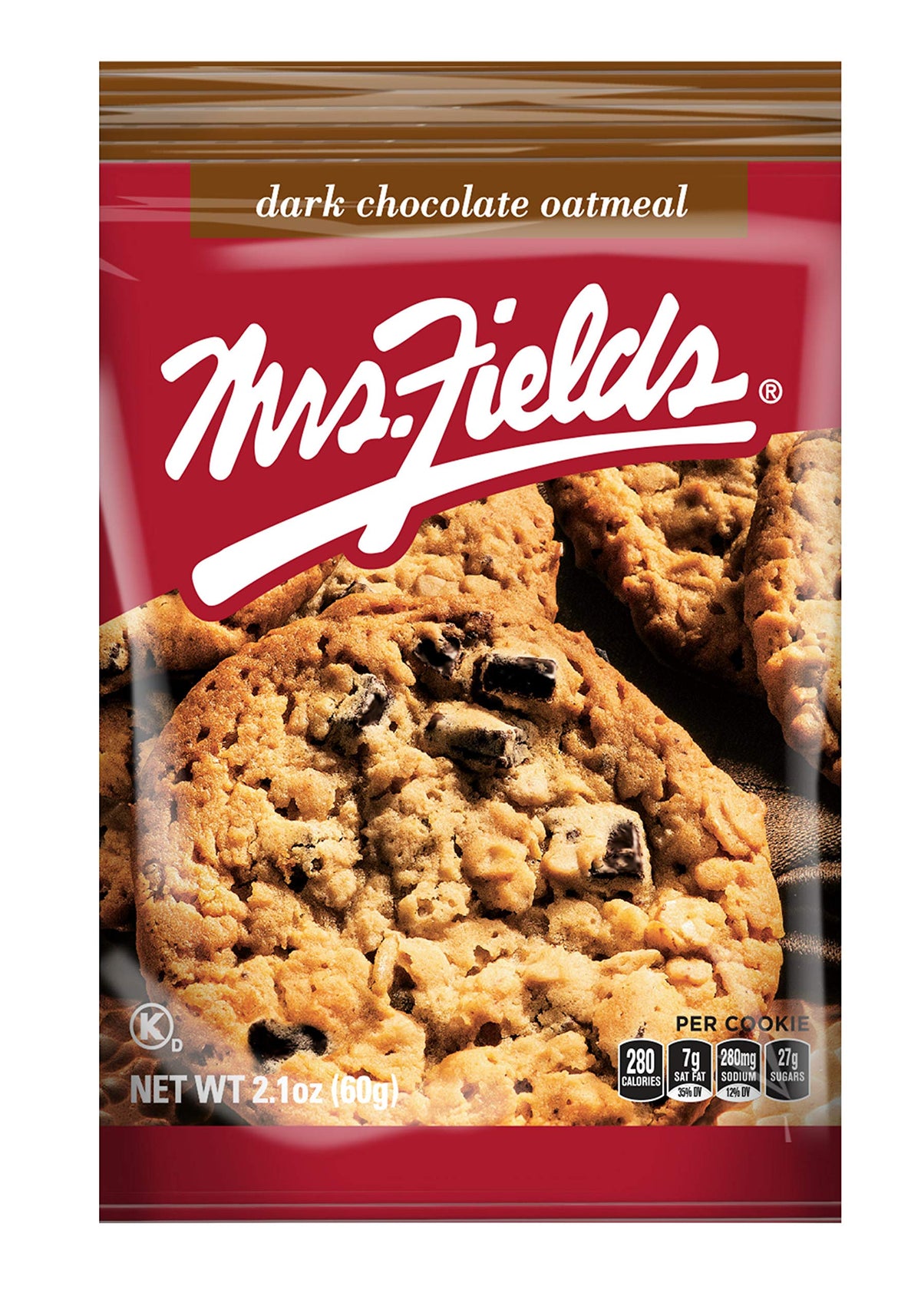 Mrs. Fields Cookies Dark Chocolate Oatmeal, 12 Count