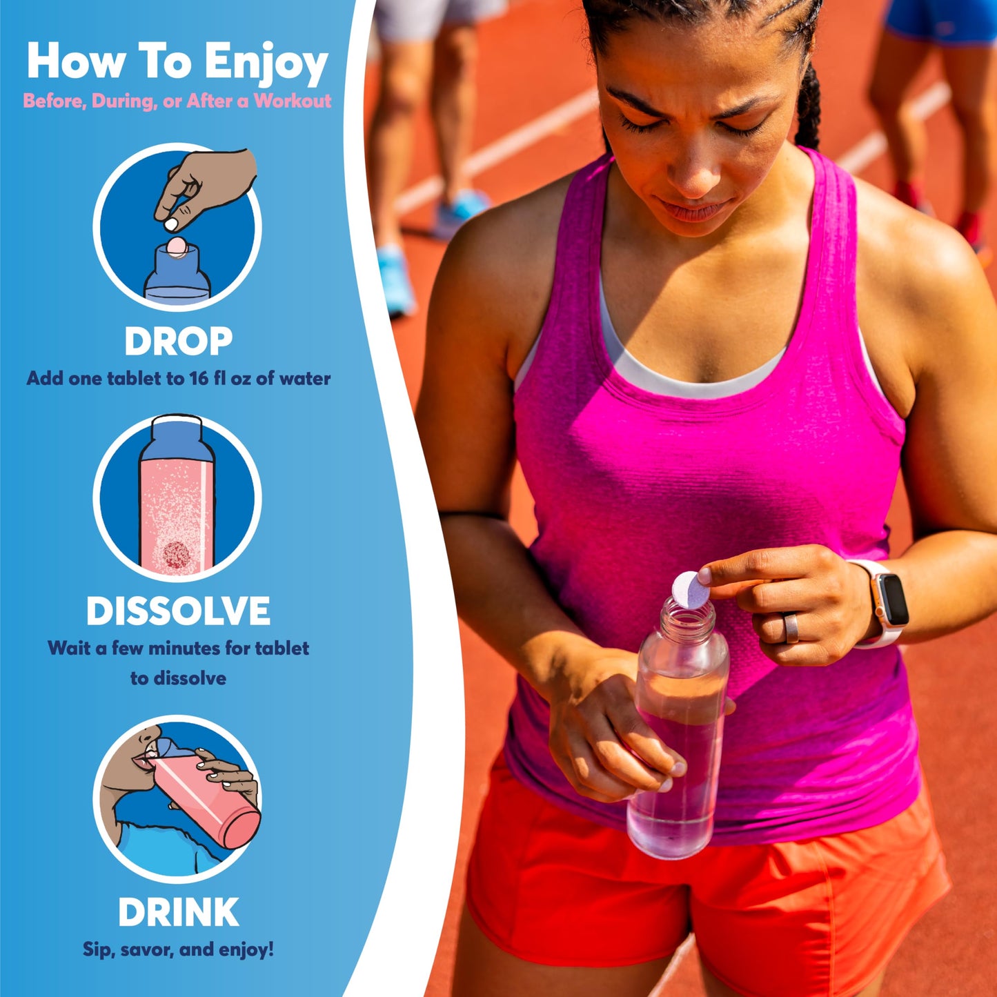 Nuun Hydration Energy Electrolyte Tablets with Caffeine, B Vitamins and Ginseng, Ginger Lime Zing, 5 Essential Electrolytes for Hydration, Vegan, Non-GMO, 8 Pack (80 Servings)