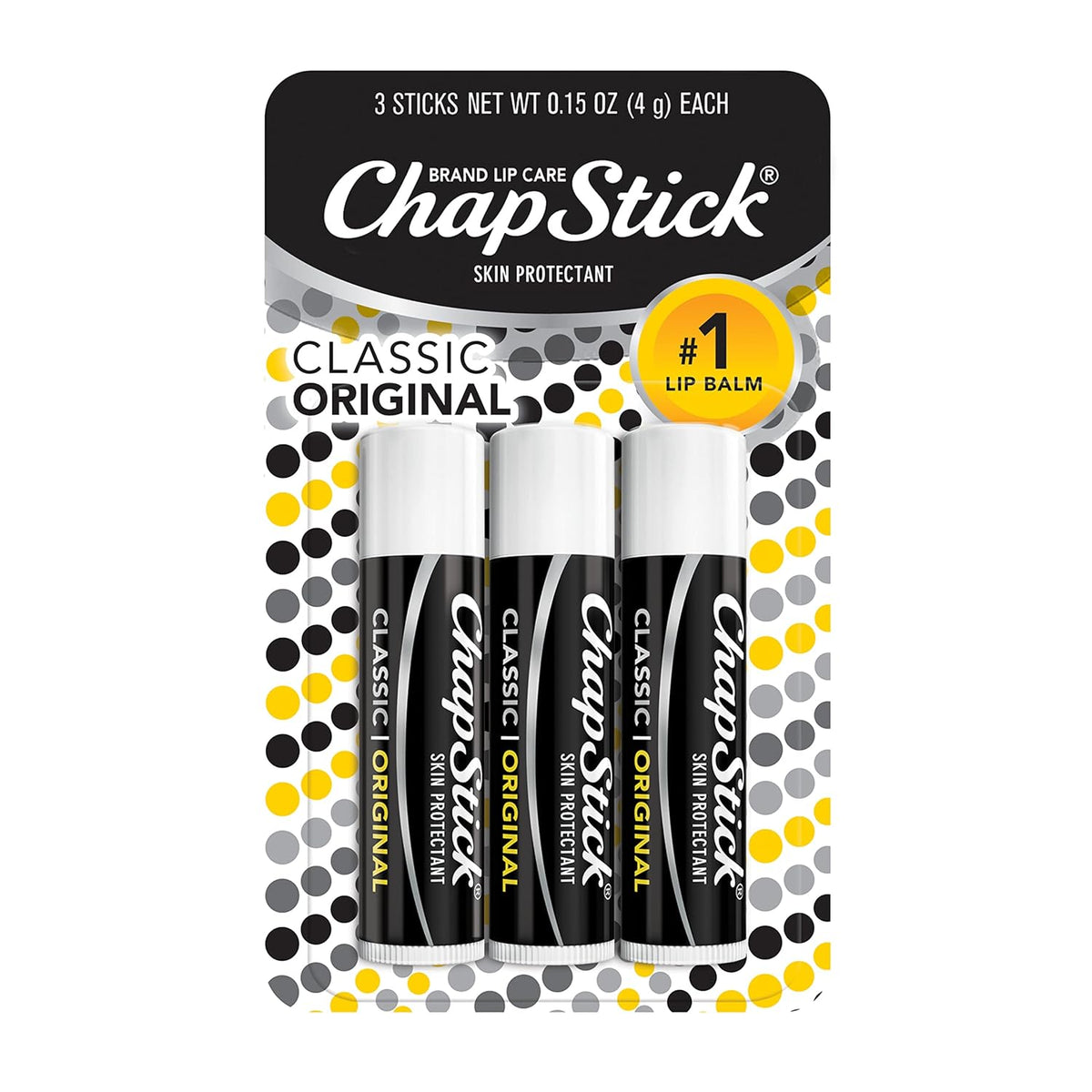 Chapstick Reg 3 pk Blstr Card.45 product image 1