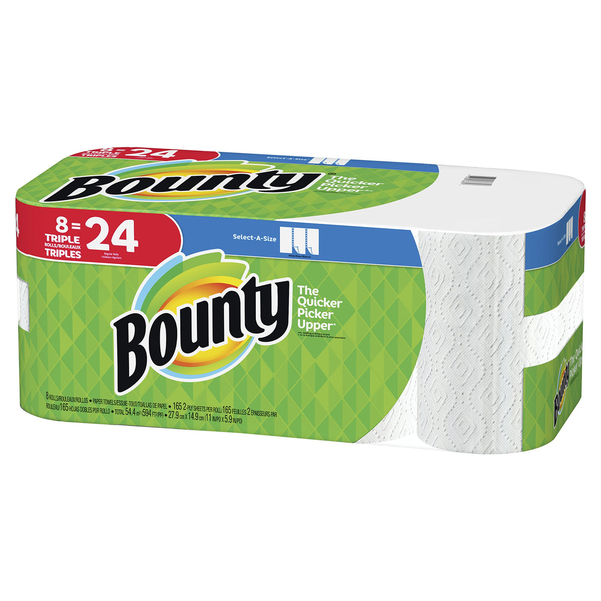 Bounty Paper Towels, Select-A-Size, 8 Triple Rolls