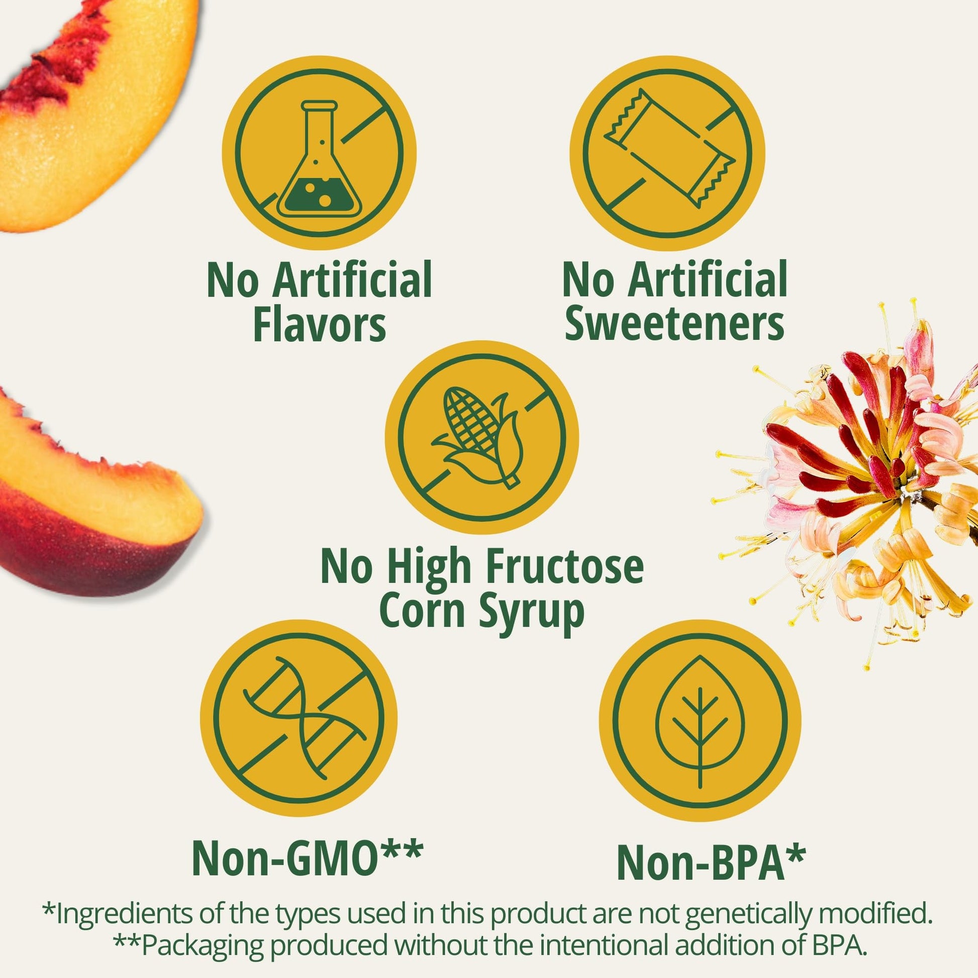 Del Monte Fruit Refreshers Peaches in Honeysuckle Flavored Fruit Water, 7 Ounce - 2 Count (Pack of 6)