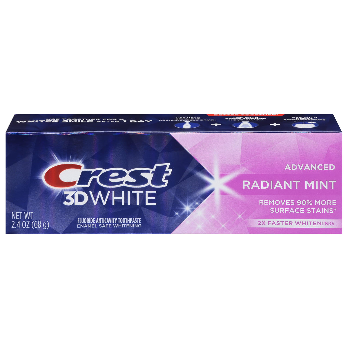Crest 3D White 2.4 oz Adv Rad Mnt product image 1