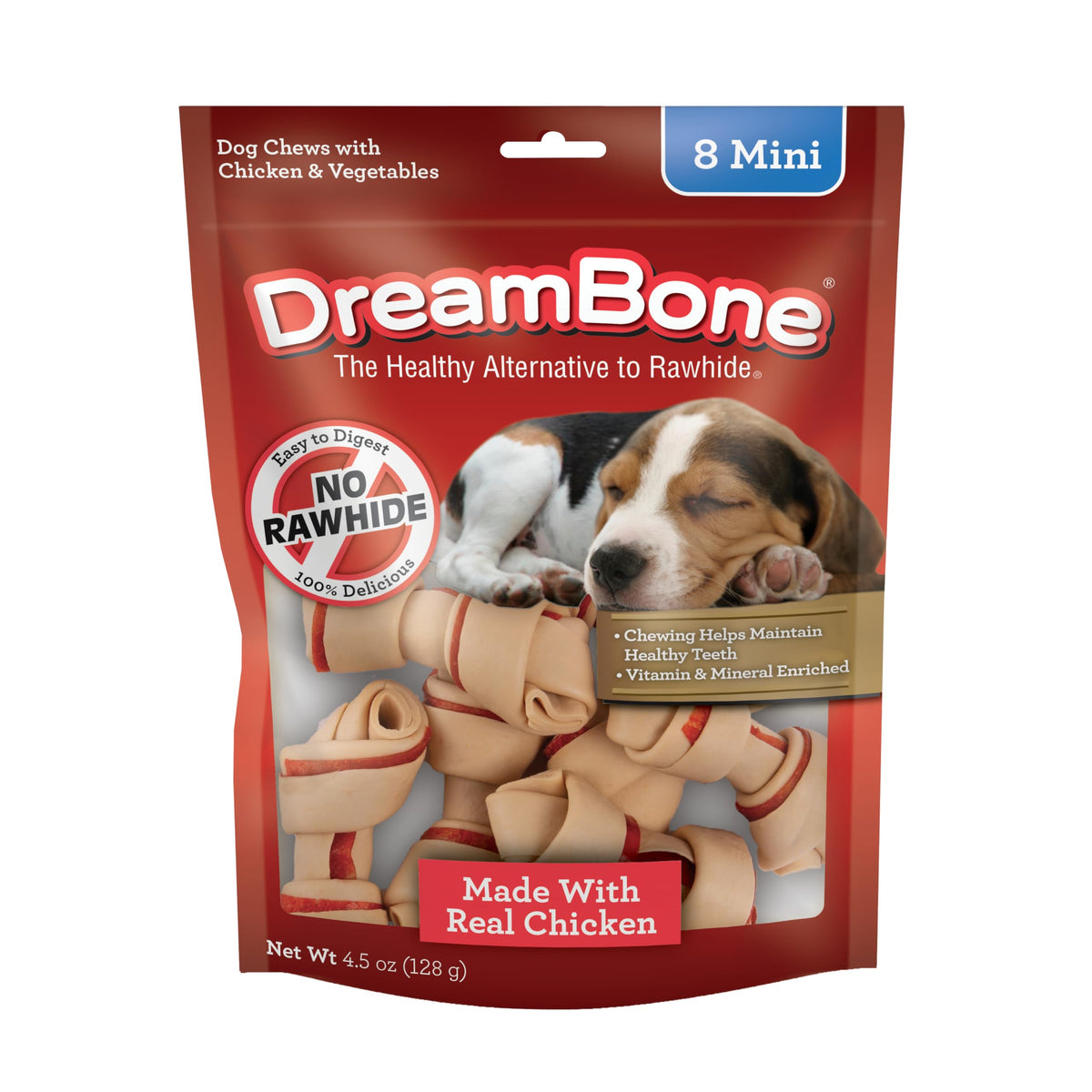 Dreambone 8 pk Mini Dog Trt Chkn product image 1