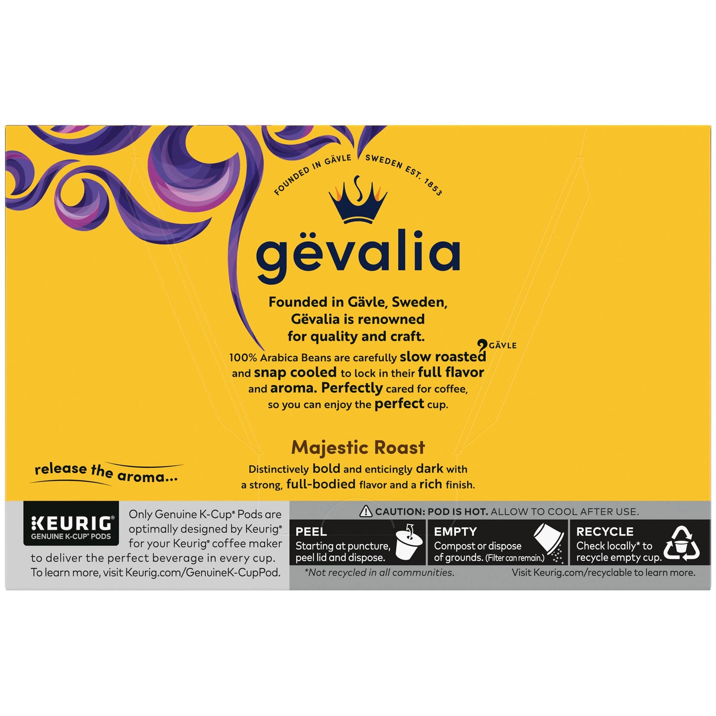 Gevalia Majestic Roast Bold Dark Roast Kâ€Cup Coffee Pods, 12 ct. Box