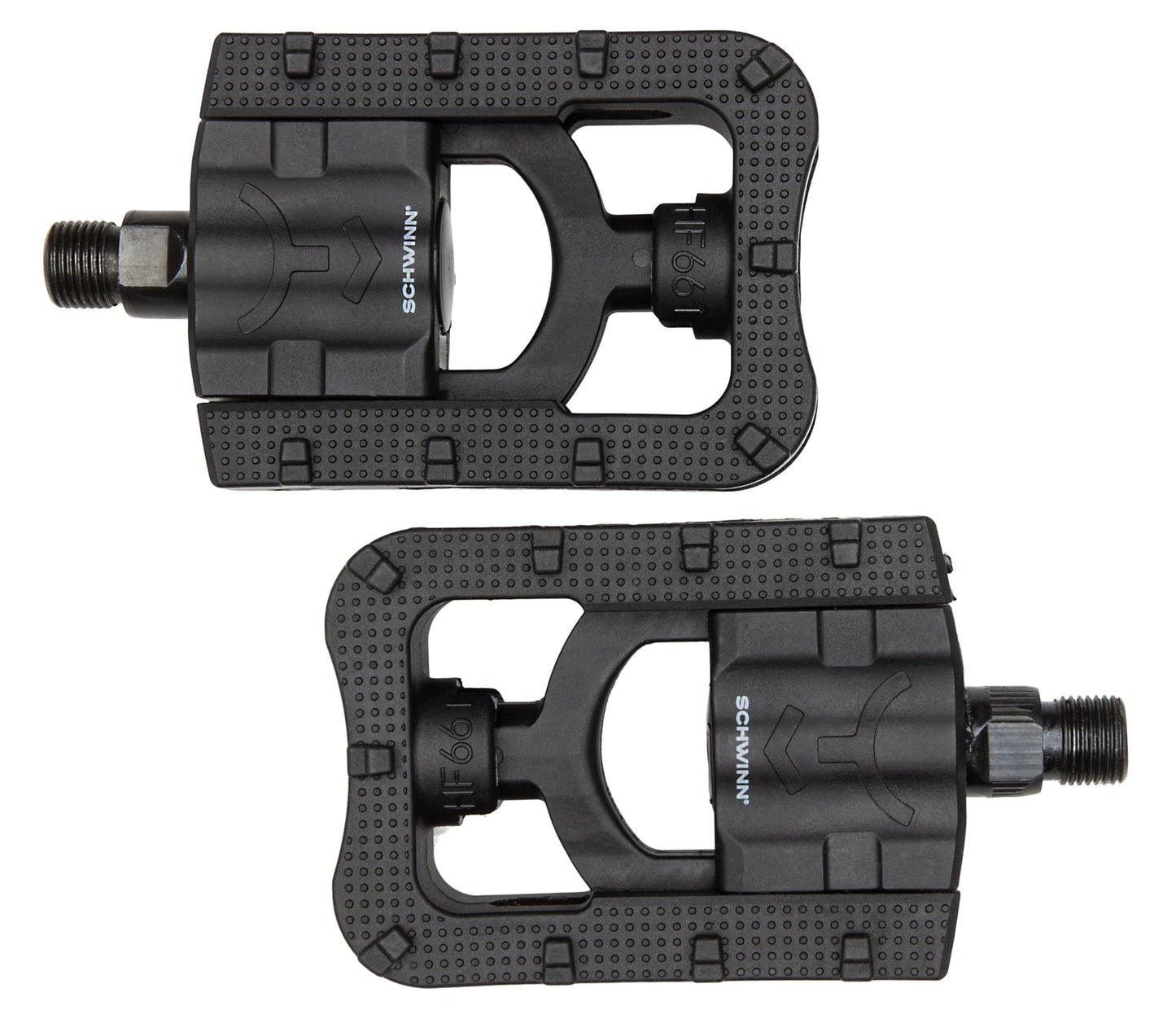 Schwinn Foldable Lightweight Composite Bike Pedals, Fits Most Adult Bikes for Men and Women, 9/16 Inch Compatible, One Pair, Bike Pedal Replacement, Black