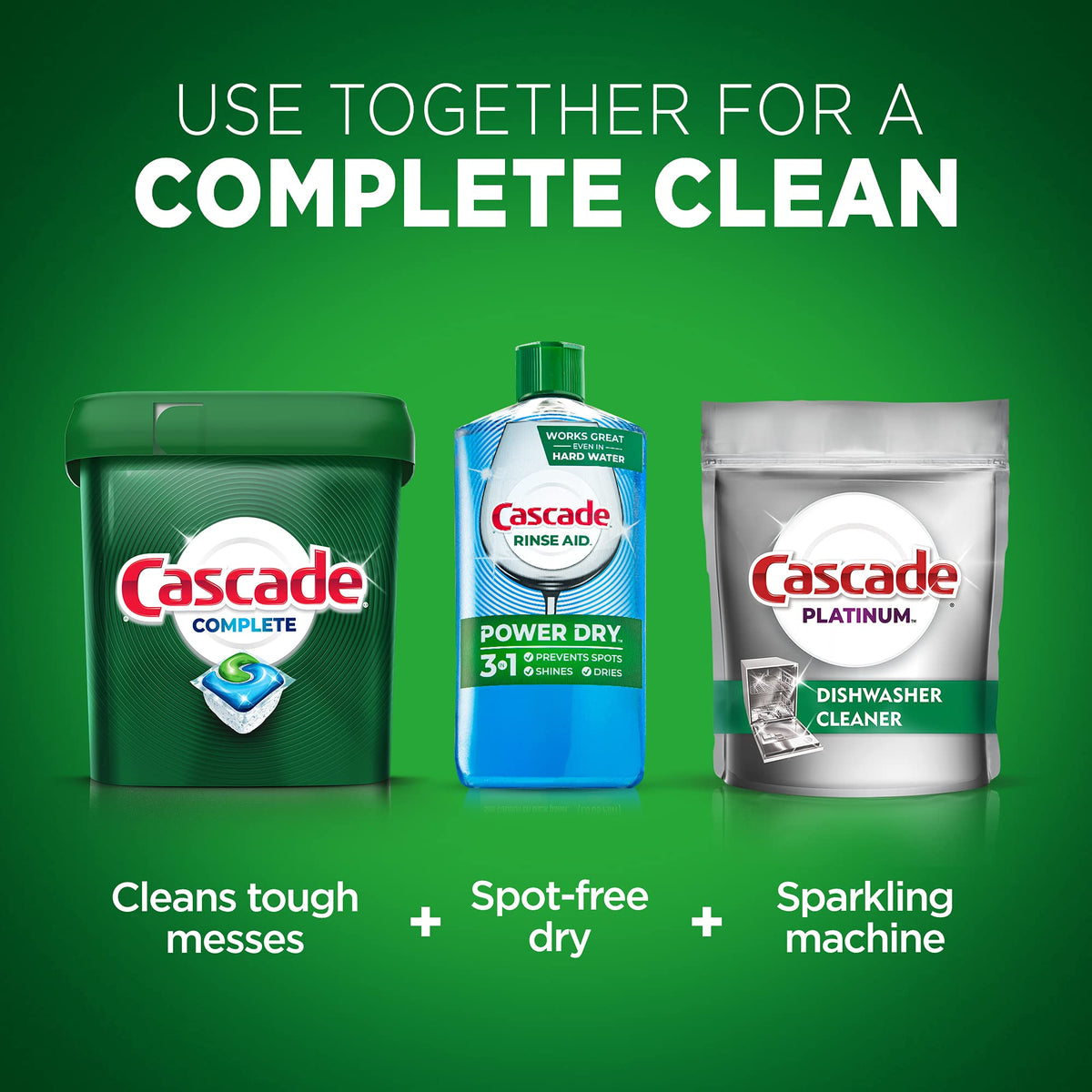 Cascade Complete Dishwasher Pods, ActionPacs Dishwasher Detergent, Fresh Scent, 43 Count