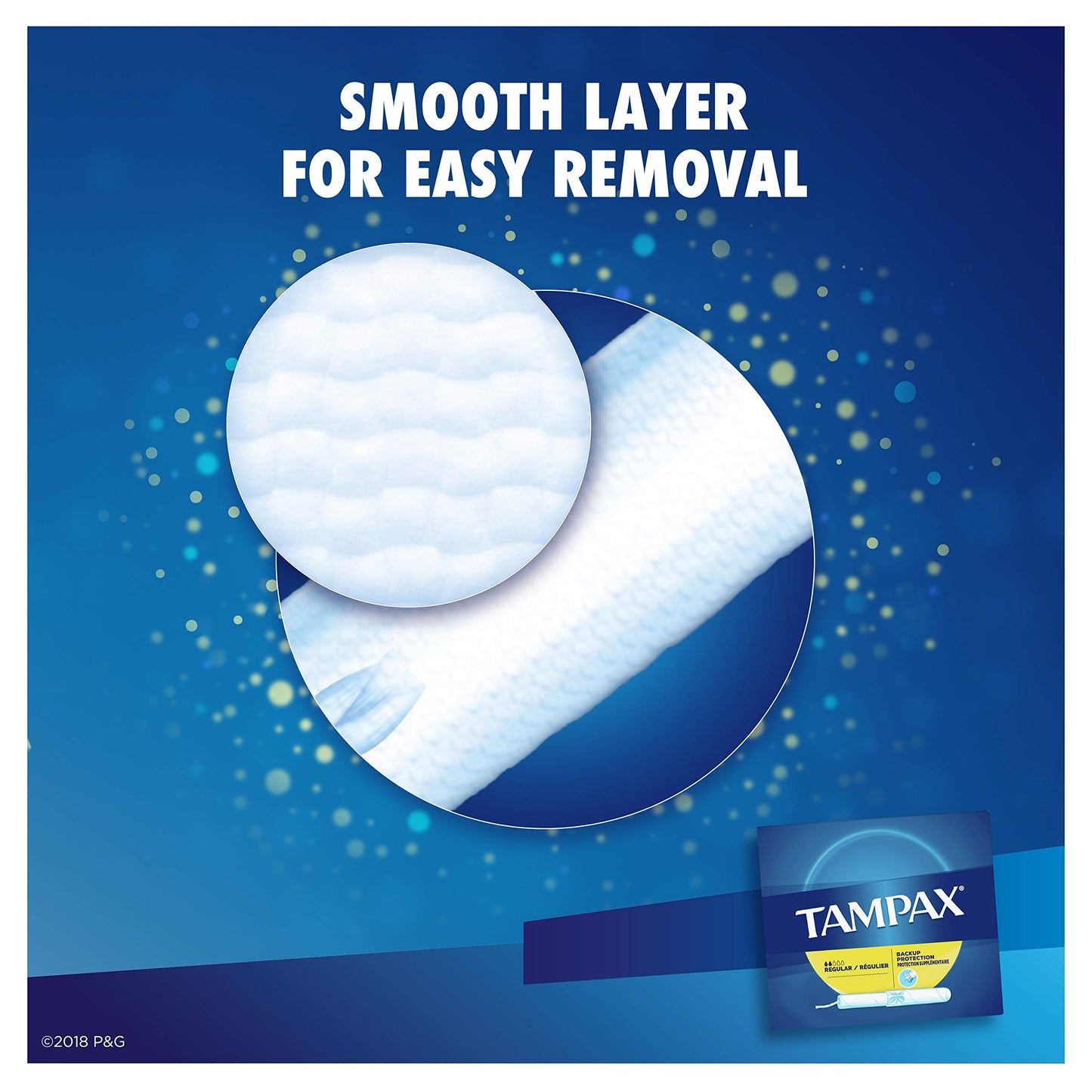 Tampax Cardboard Applicator Tampons, Regular Absorbency, 20 Count, Pack of 4