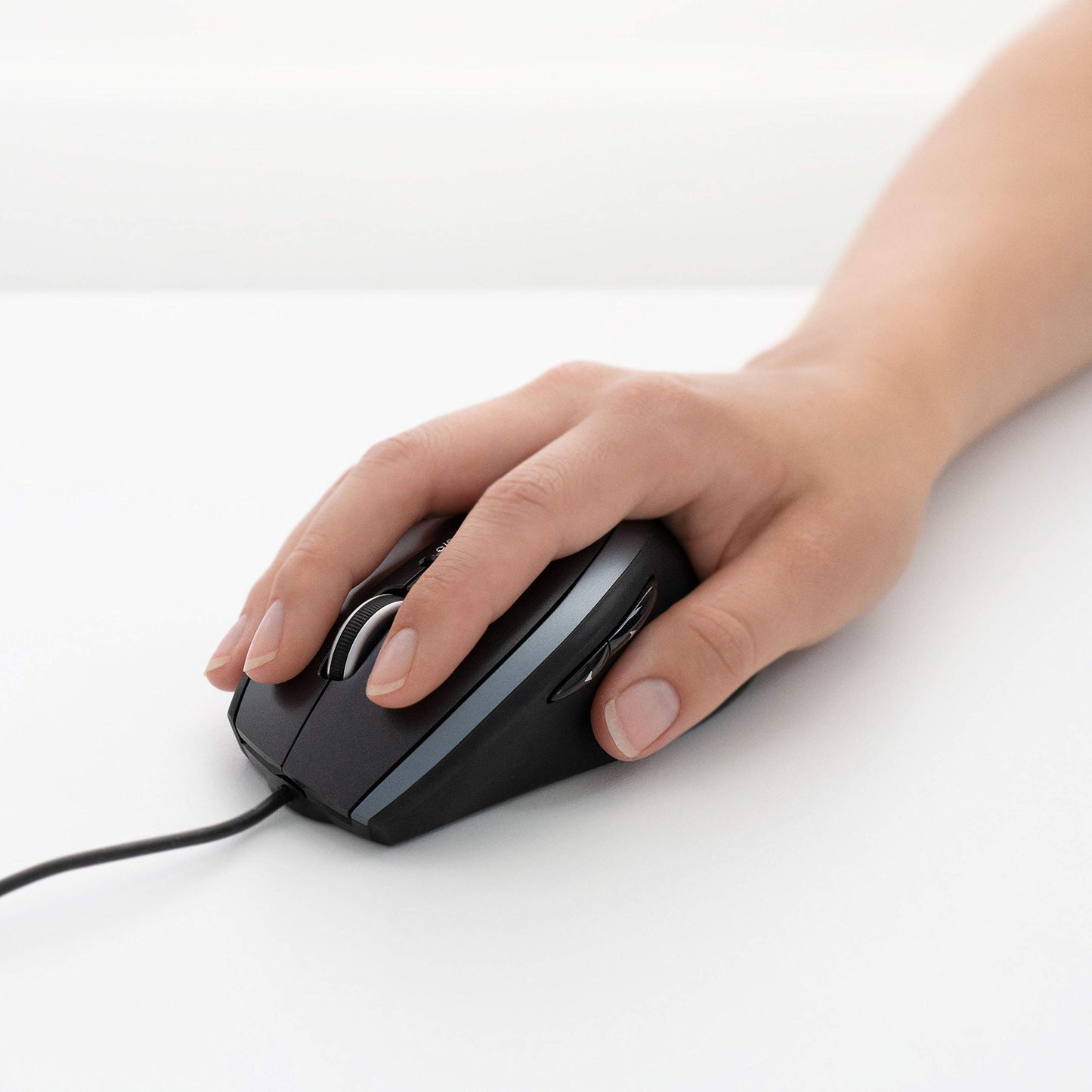 Logitech M500 Corded Mouse – Wired USB Mouse for Computers and Laptops, with Hyper-Fast Scrolling, Dark Gray
