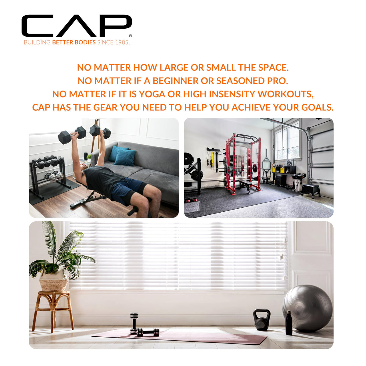 CAP Barbell Standard 1-Inch Grip Weight Plates 2.5 lbs BLACK, Pack (x4)