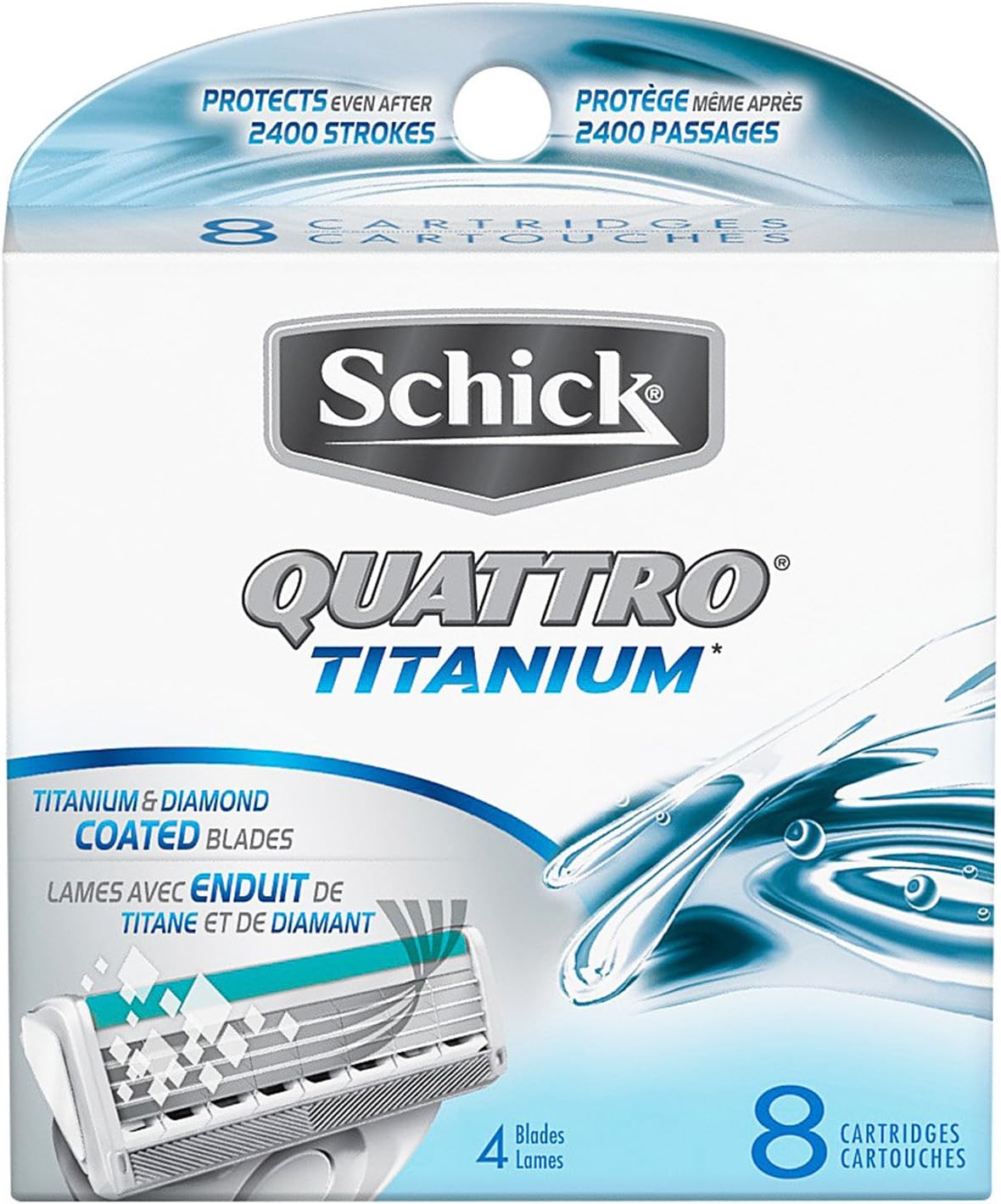 Schick Quattro Titan Refill 6+2ct product image 1