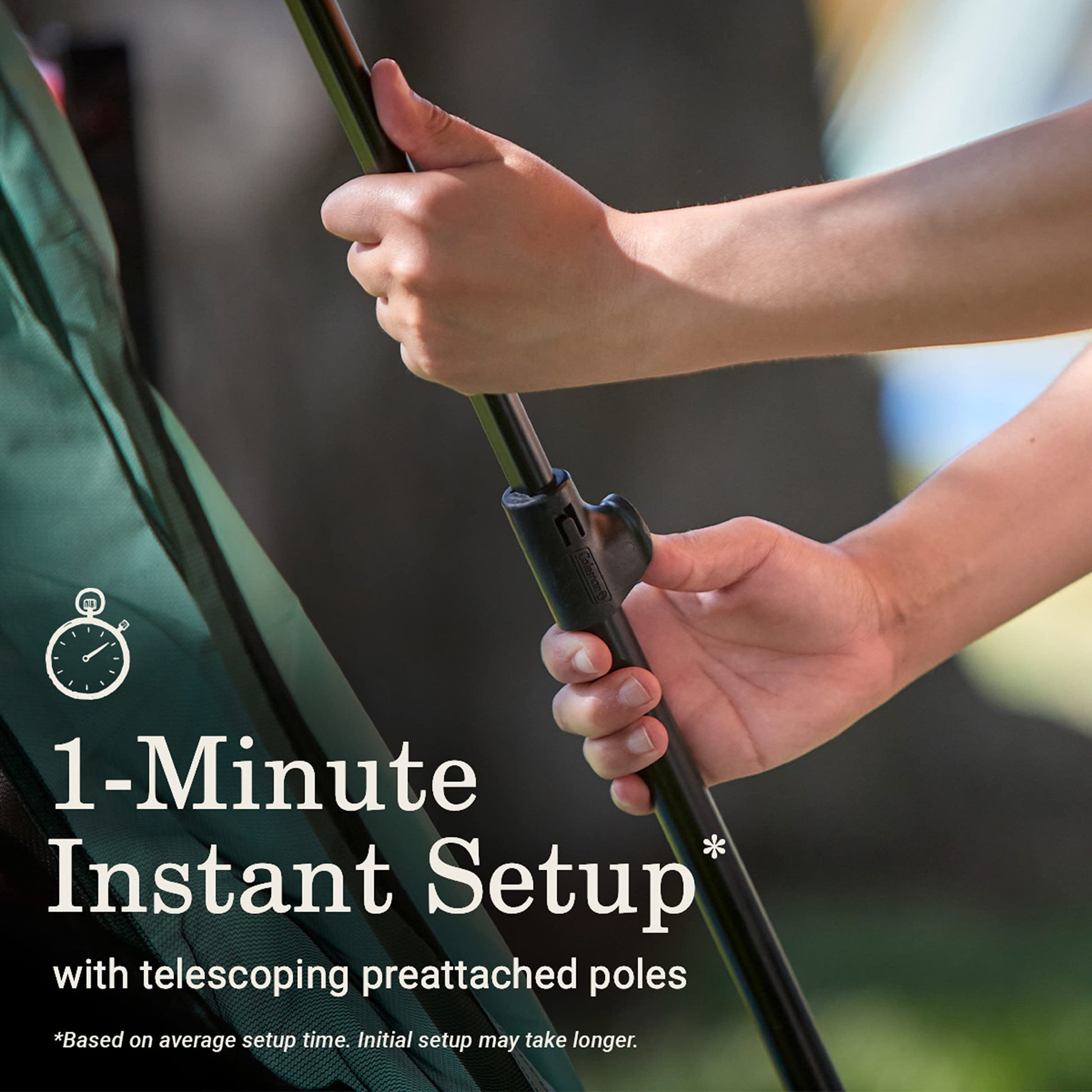 Coleman Skylodge Portable Screenhouse with 1-Minute Setup, Screened Gazebo for Bug-Free Lounging, Outdoor Sun Shade for Picnic, Events, Parties, Camping, & More