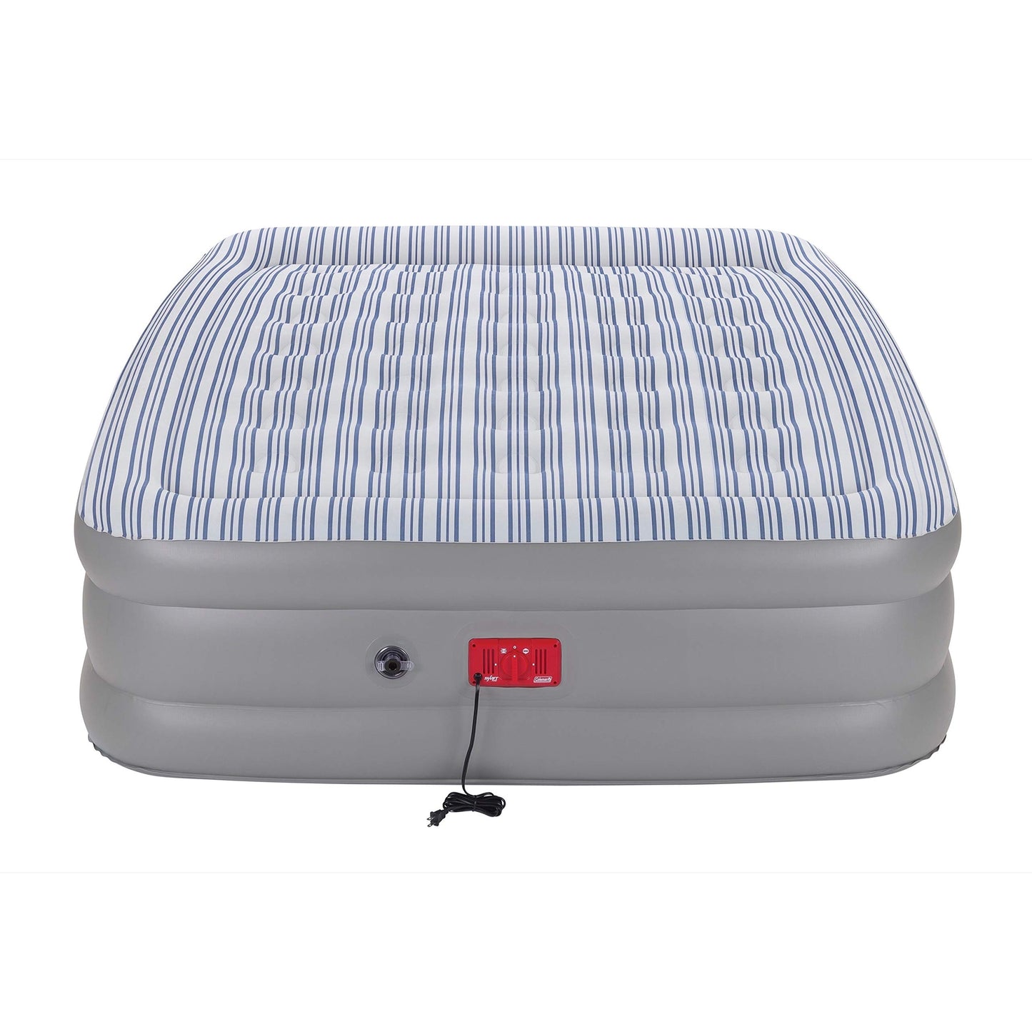 Coleman SupportRest Elite Double-High Air Mattress with Built-in 120V Pump, ComfortStrong Coil System, PillowStop Design - Queen