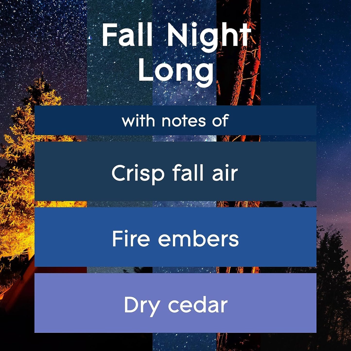 Glade Automatic Spray Refill, Air Freshener for Home and Bathroom, Fall Night Long, 6.2 Oz, 4 Cans