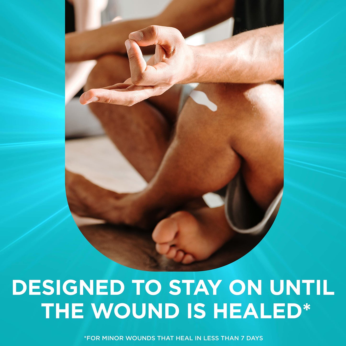 Band-Aid Brand Hydro Seal Adhesive Bandages for Heel Blisters, Waterproof Blister Pad and Hydrocolloid Gel Bandage, Sterile and Long-Lasting, 6 ct