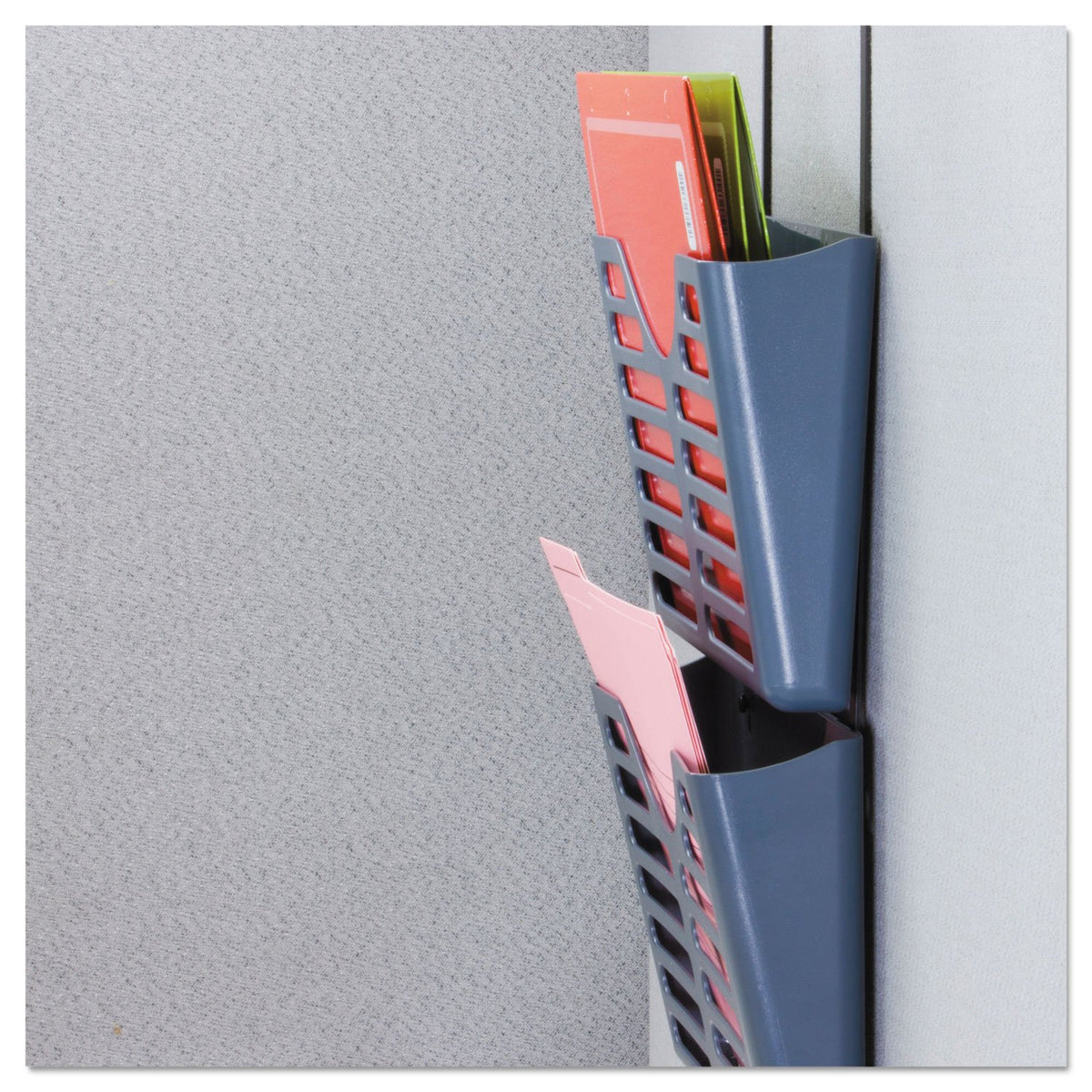 Officemate Verticalmate File Pocket with Hanger Set, Gray, 3 Pack (29314)
