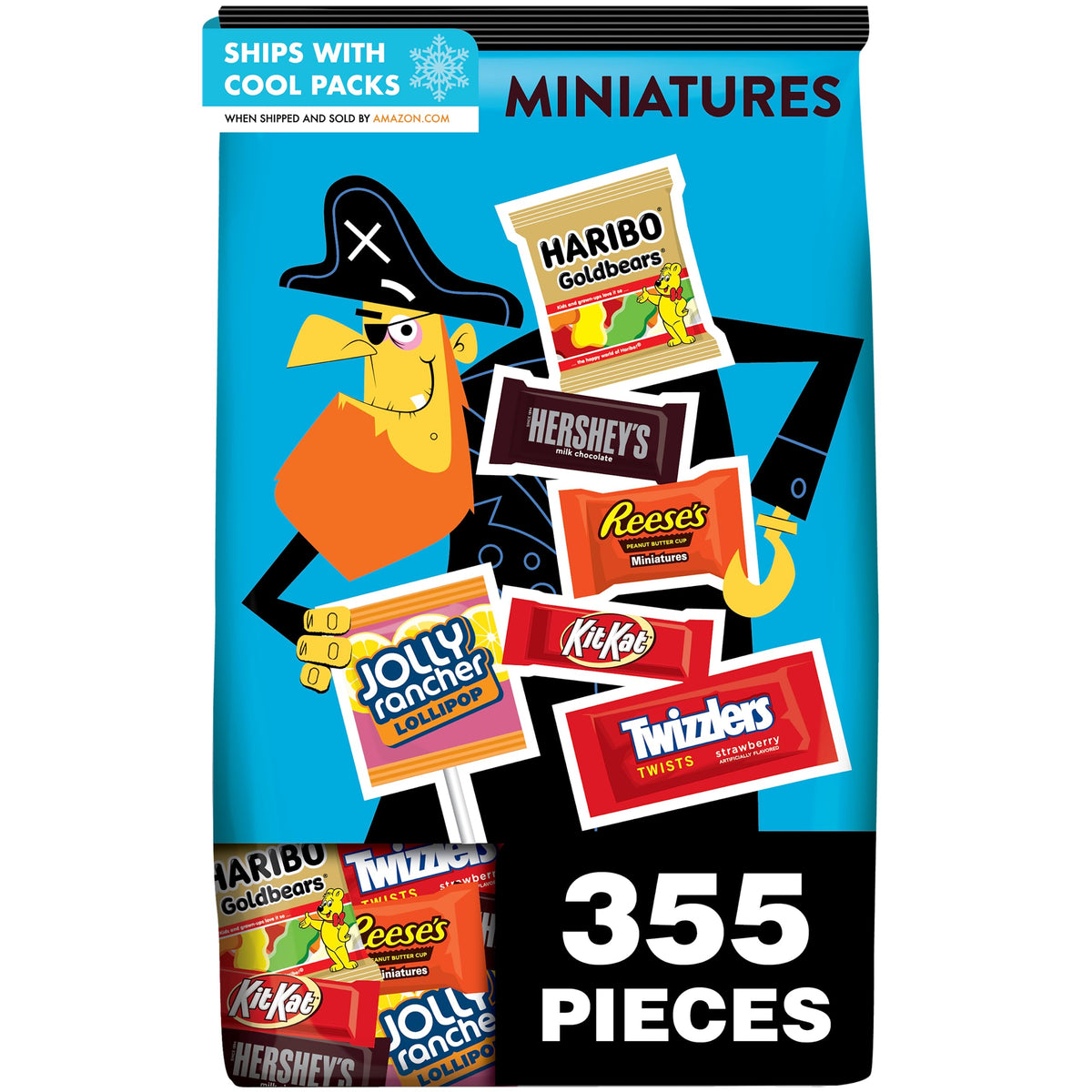 HERSHEY'S Milk Chocolate Miniatures, 101.04 oz (355 Count)