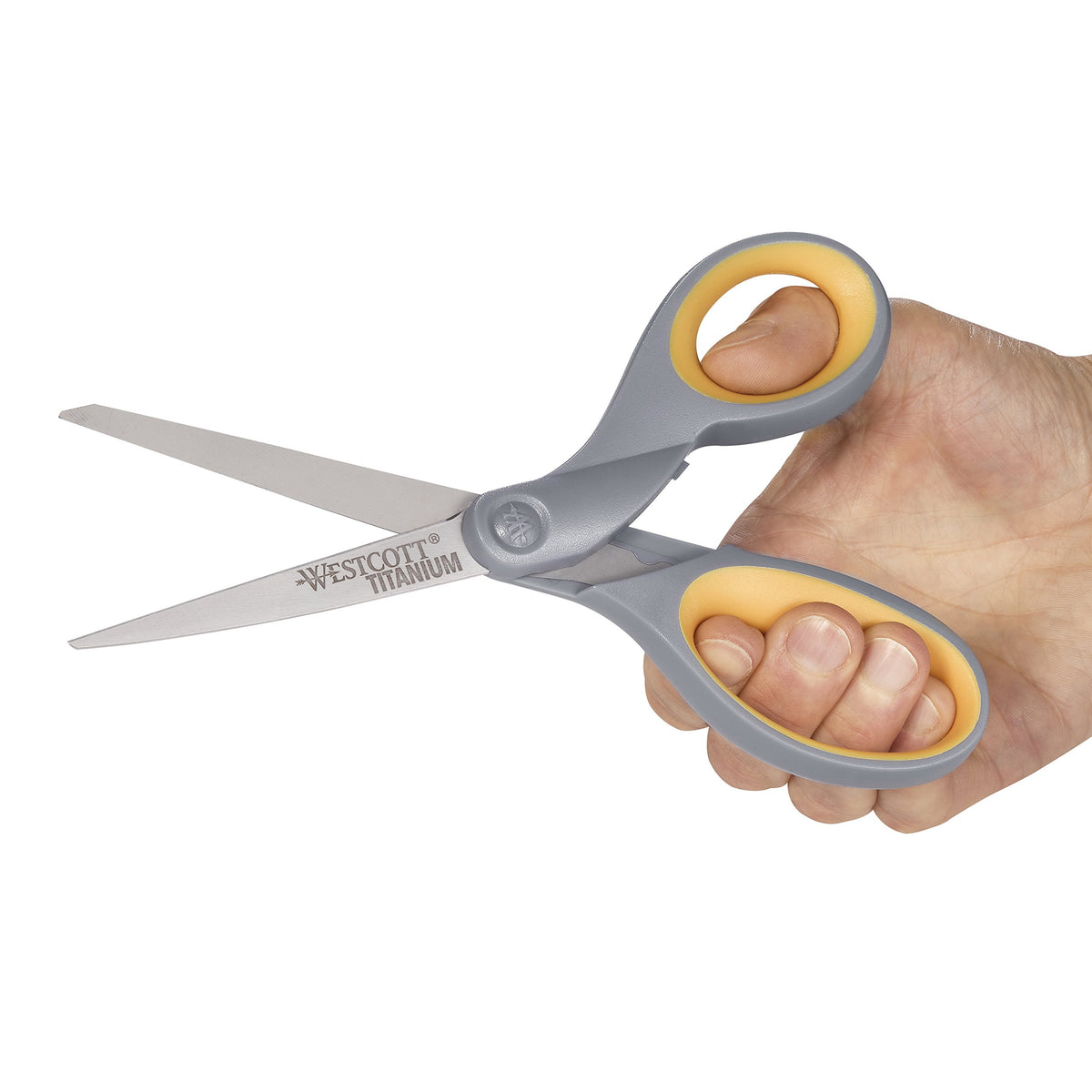 Westcott Titanium Bonded Scissors With Soft Handles, 7" Straight, single (13526)