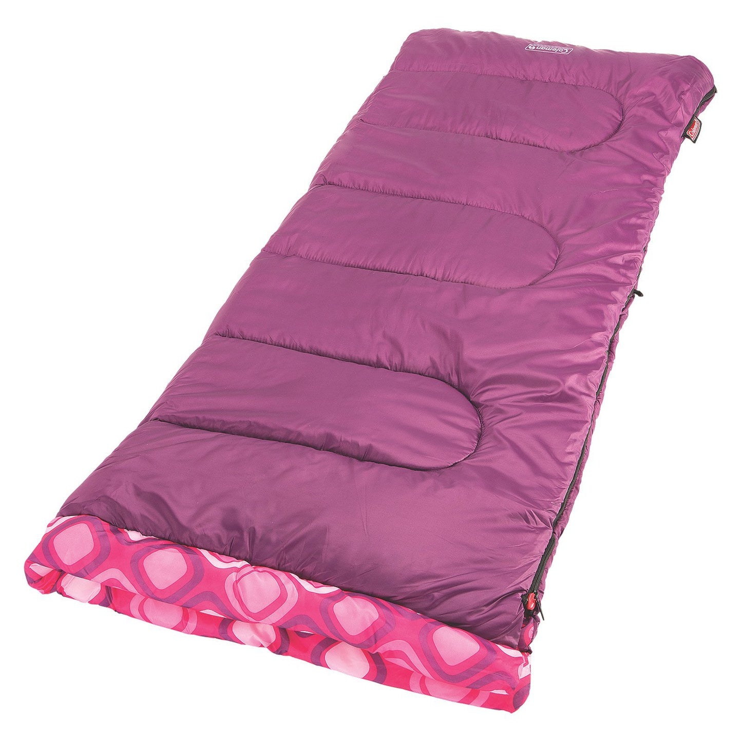Coleman Kids 45°F Sleeping Bag for Children up to 5ft 5in Tall, Lightweight & Warm Sleep Sack for Indoor/Outdoor Use, Machine Washable