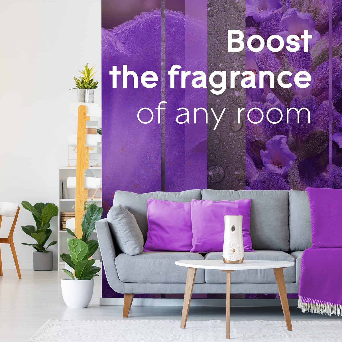 Glade Automatic Spray Refill, Air Freshener for Home and Bathroom, Tranquil Lavender & Aloe, 6.2 Oz, 3 Count