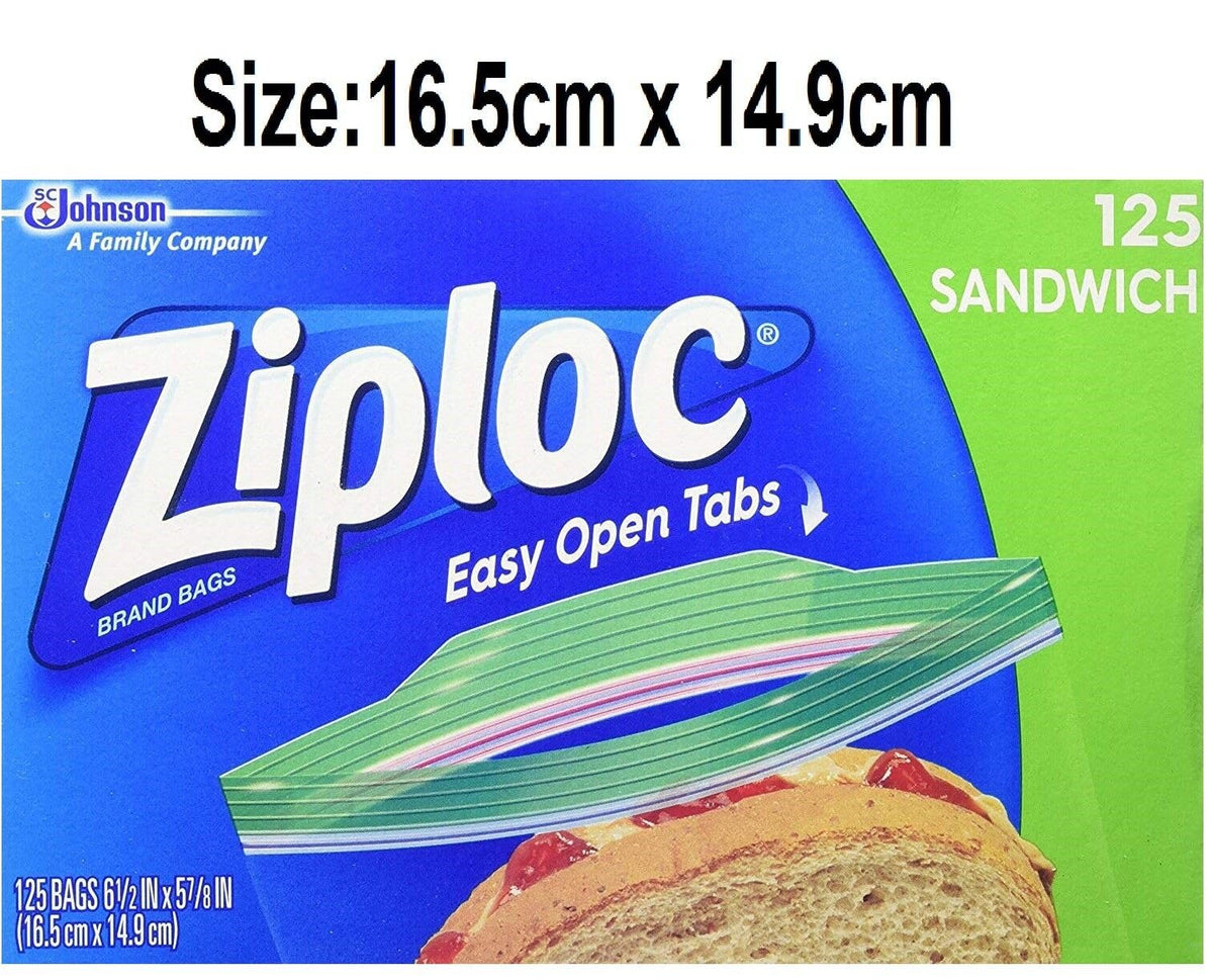 Ziploc 145ct Zip Lock Bag, 1 Pack, Clear