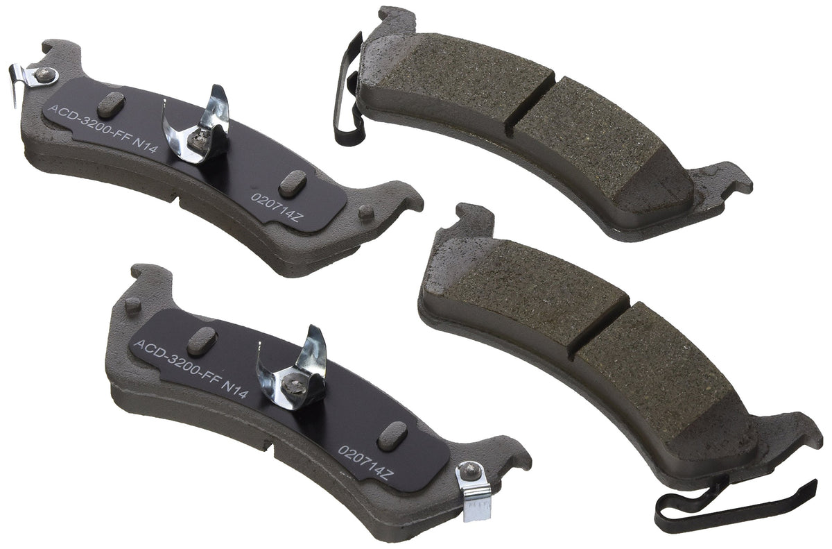 ACDelco Silver 14D666CH (19313800) Ceramic Rear Disc Brake Pad Set