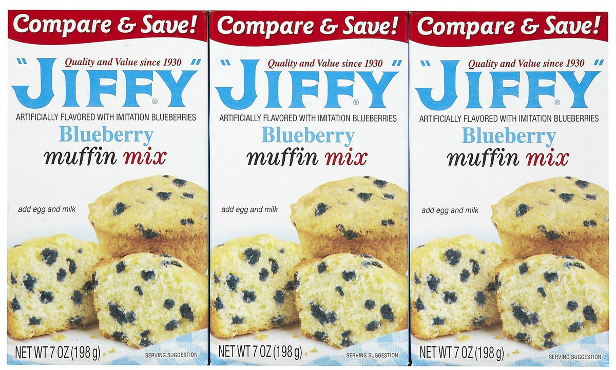 Jiffy Blueberry Muffin Mix, 7 oz, 3 pk