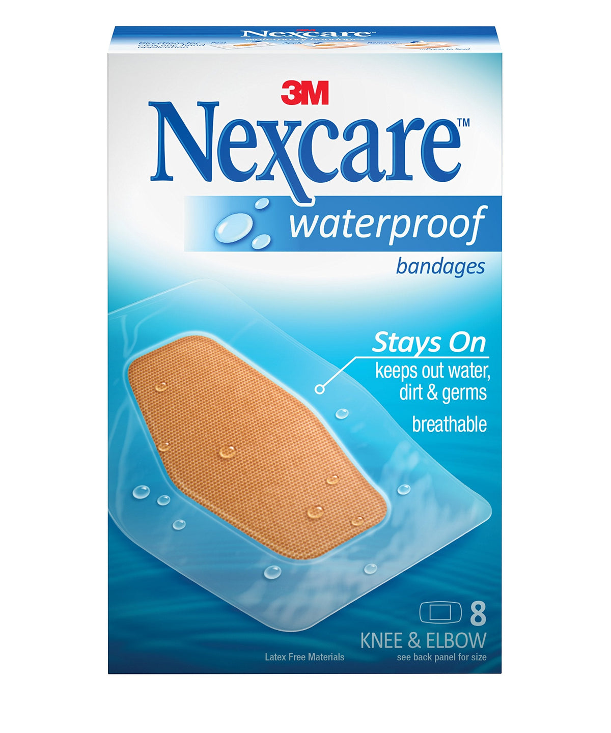 Nexcare Bndge Wtrpr Knee/elb 8S product image 1