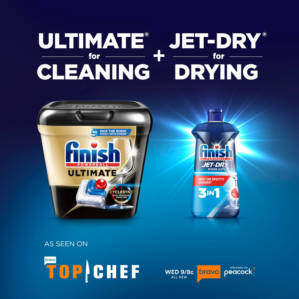 Finish Ultimate Dishwasher Detergent- 28 Count - With CycleSync™ Technology - Dishwashing Tablets - Dish Tabs