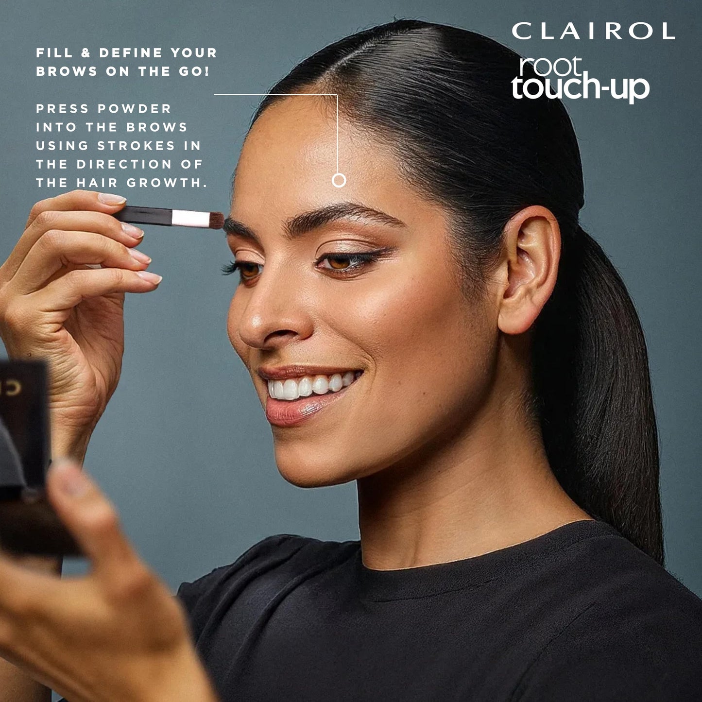 Clairol Root Touch-Up Temporary Concealing Powder, Black Hair Color, Pack of 1