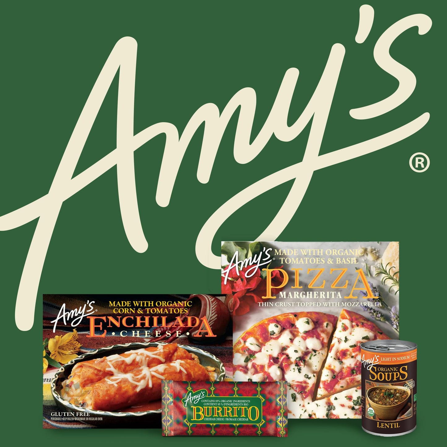 Amy’s Soup, Vegan Light in Sodium Lentil Vegetable Soup, Gluten Free, Made With Organic Vegetables, Canned Soup, 14.5 Oz (12 Pack)