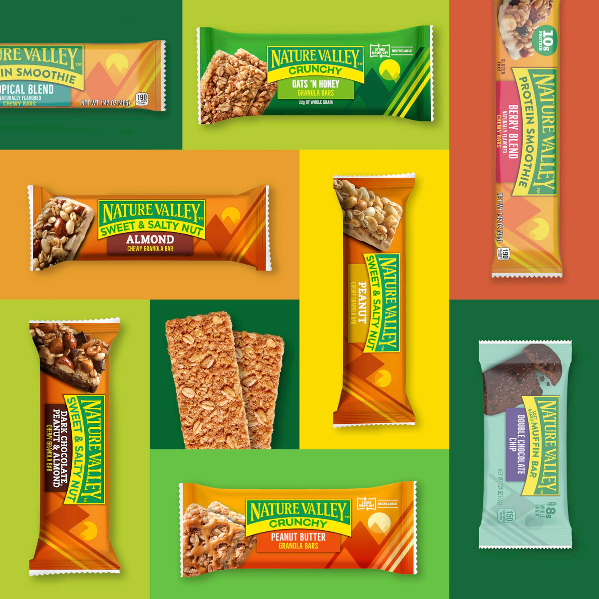 Nature Valley Soft Baked Muffin Bars, Double Chocolate Chip, 10 Bars, 12.4 oz
