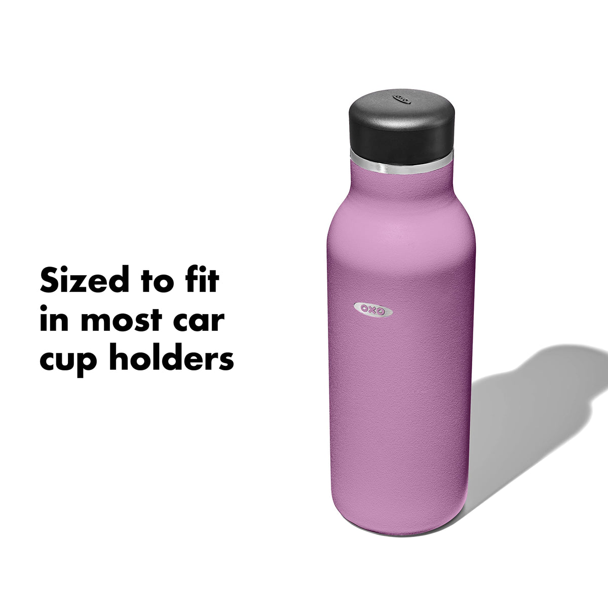 OXO Strive 16oz Insulated Water Bottle with Standard Lid - Amethyst