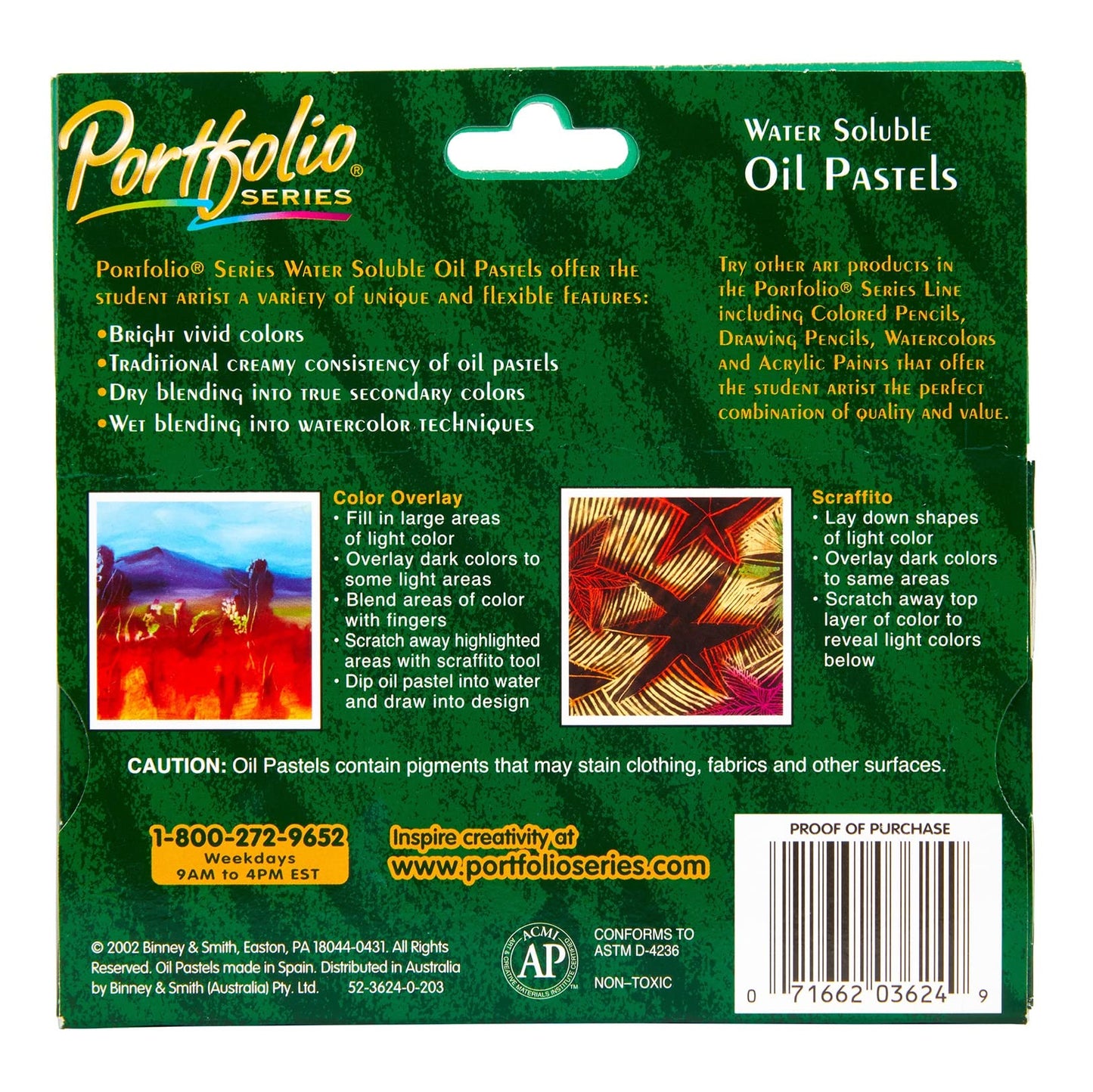 Crayola Portfolio Series Oil Pastels, Water Soluble, 24 Count, Colors May Vary