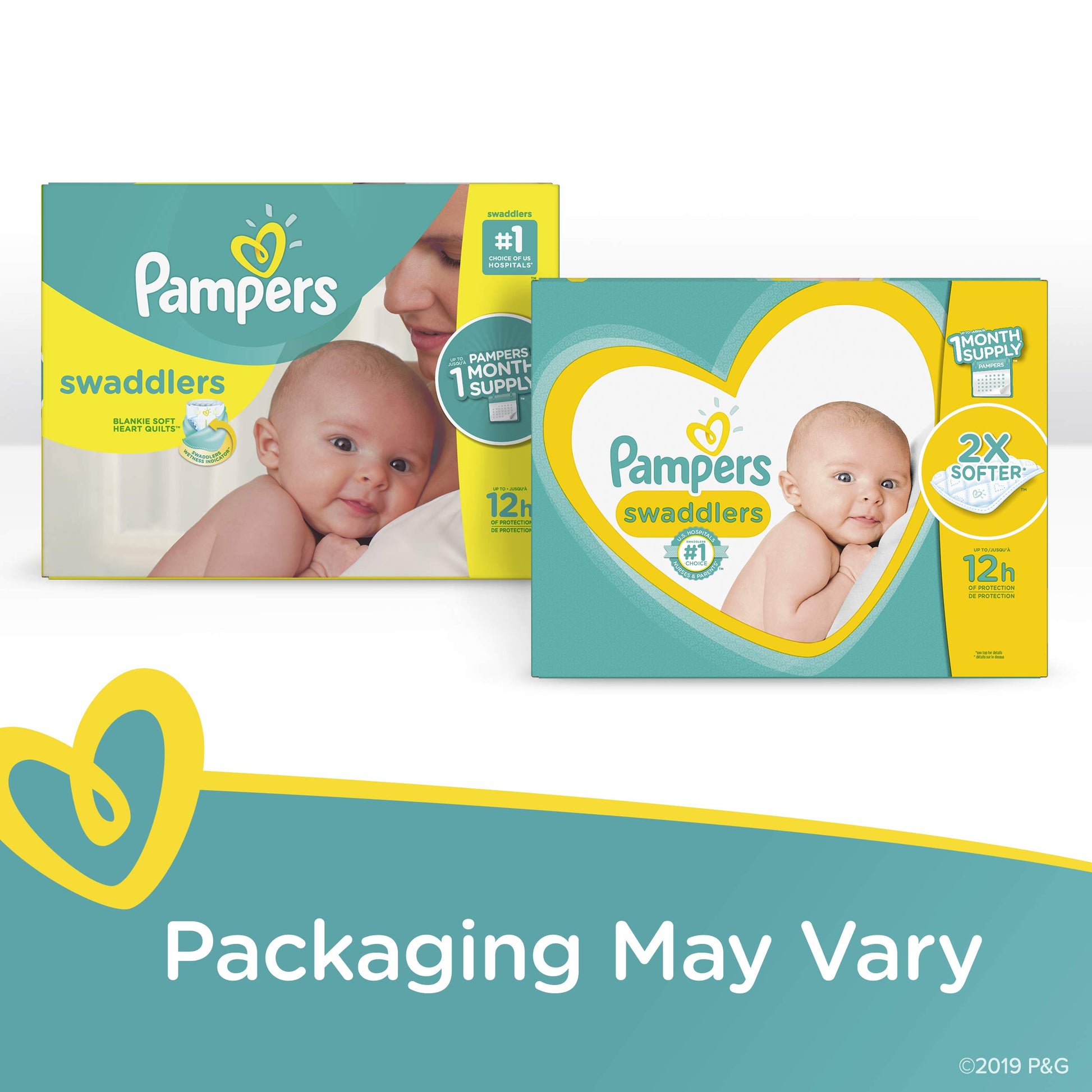 Diapers Newborn/Size 1 (8-14 lb), 164 Count - Pampers Swaddlers Disposable Baby Diapers, Enormous Pack