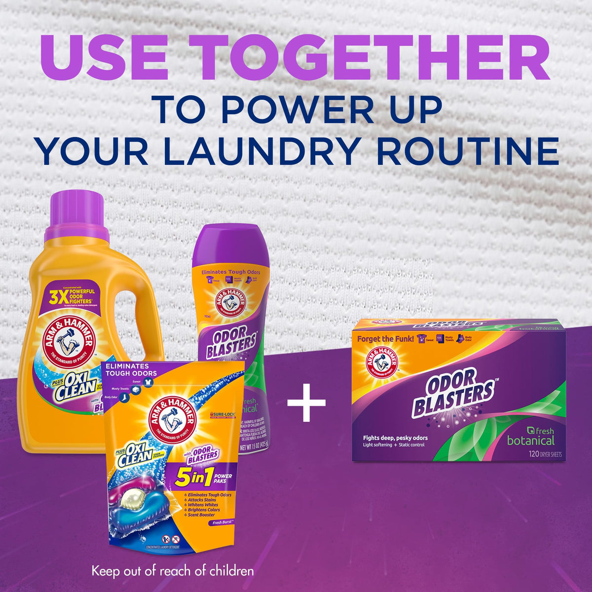 Arm & Hammer Odor Blaster Sheets Fresh Burst 80ct