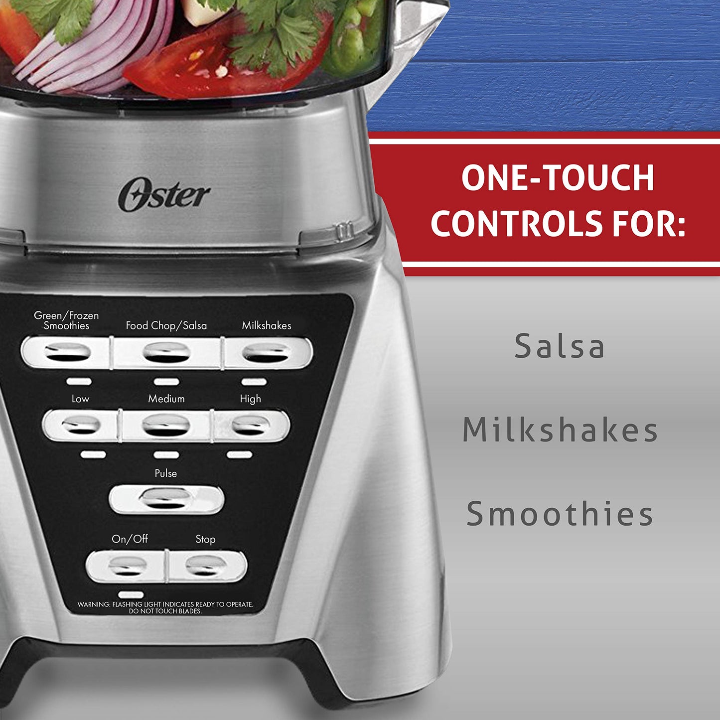 Oster Blender | Pro 1200 with Glass Jar, 24-Ounce Smoothie Cup and Food Processor Attachment, Brushed Nickel - BLSTMB-CBF-000