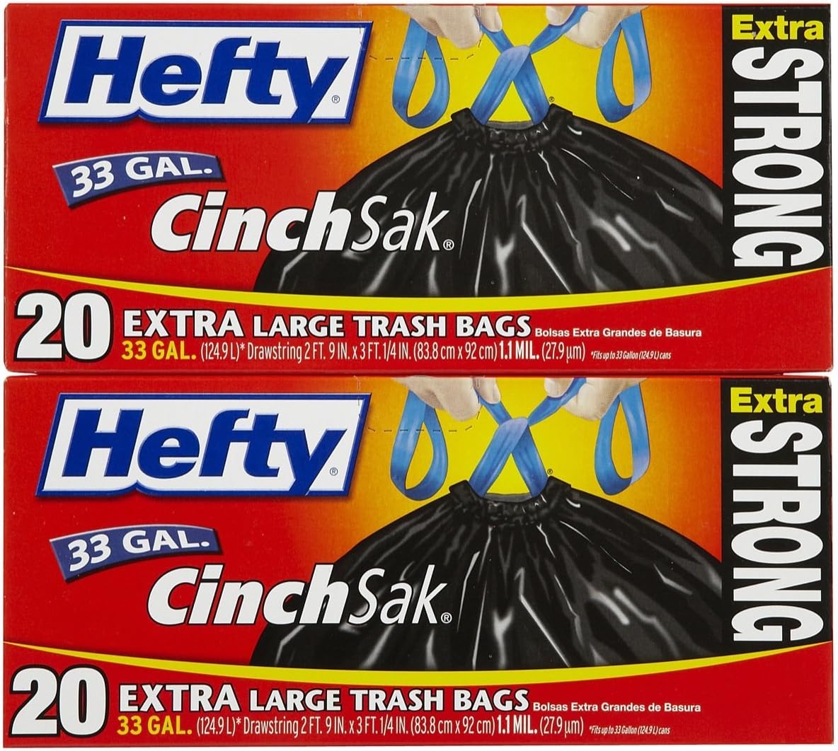 Hefty Cinch Trash Bag 33 g 20 ct product image 1