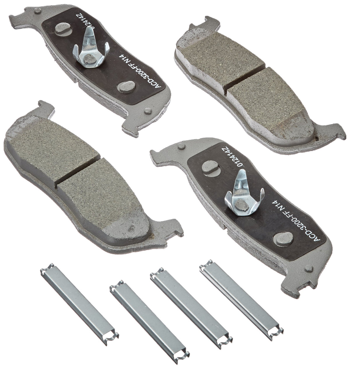 ACDelco Silver 14D711CH Ceramic Rear Disc Brake Pad Set