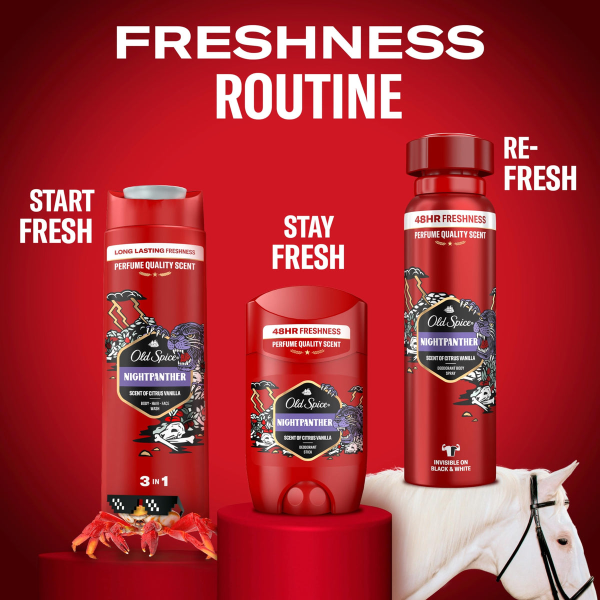 Old Spice Deodarant Spray Captain 6 Pack