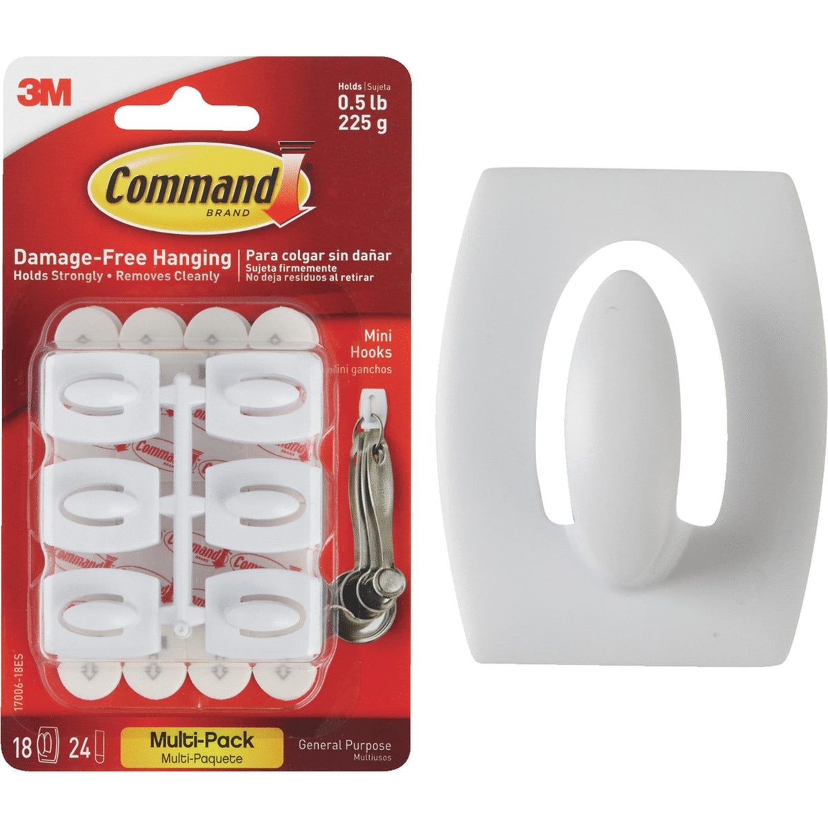 3M Command Dmge Fre Wht 18 ct HK product image 1