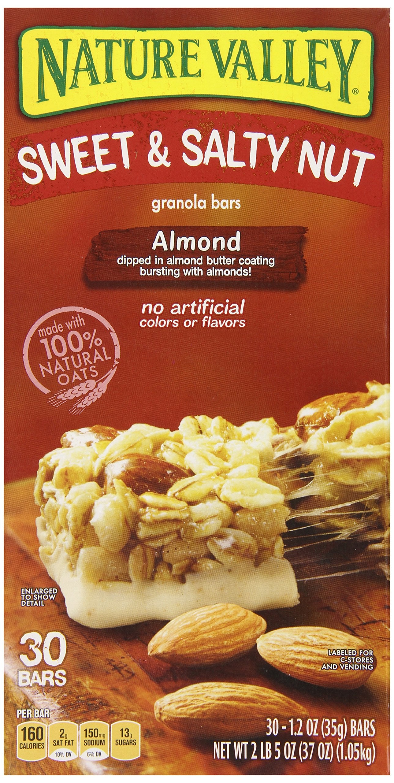 Nature Valley Sweet and Salty Nut Almond Granola Bars, 36 Count